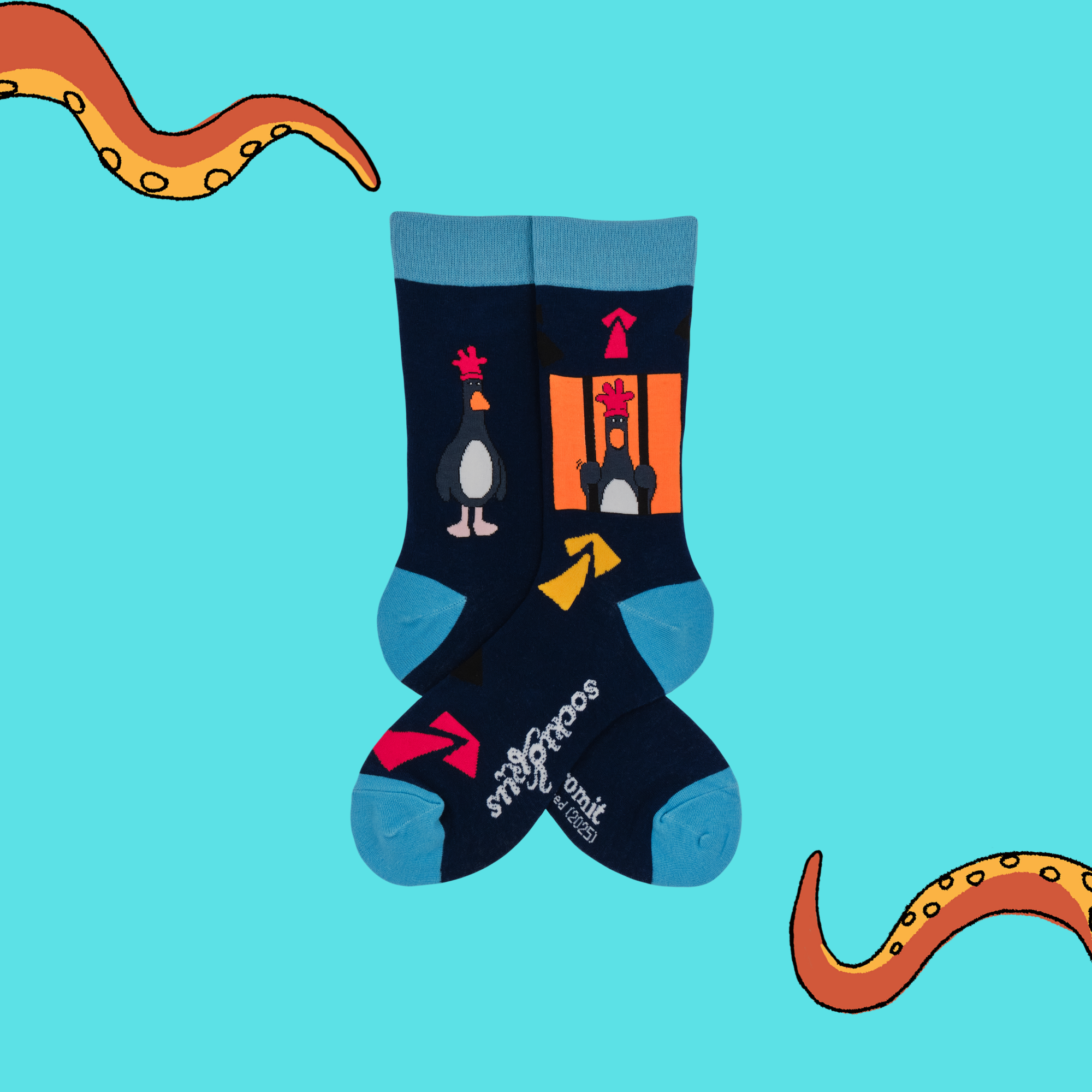 Break Out Feathers Socks - Wallace and Gromit