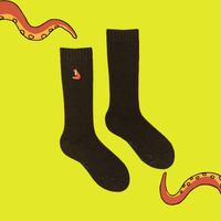 Fox Embroidered Boot Socks