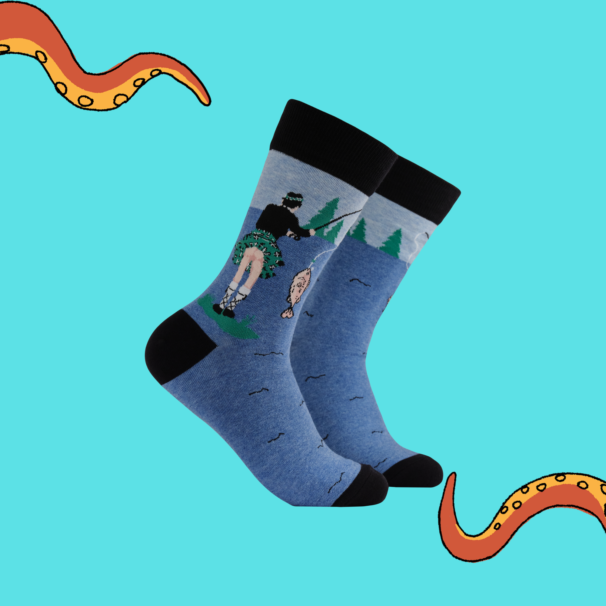 Tartan Bum Fishing Socks