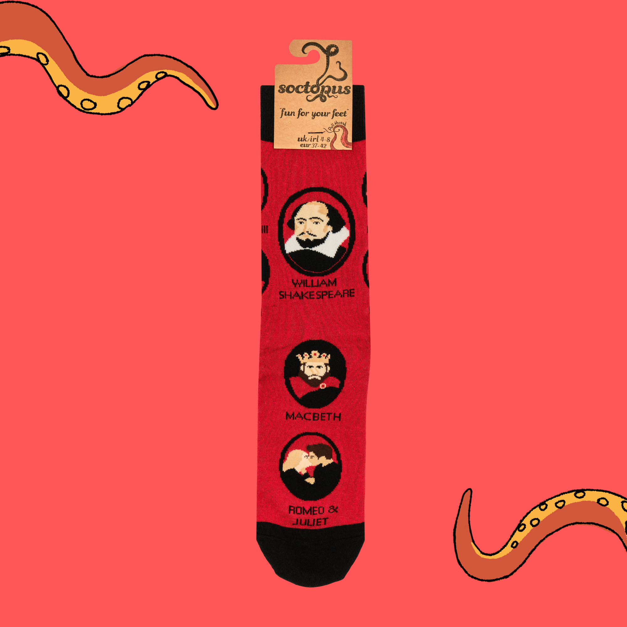 Shakespeare and His Characters Socks - RSC