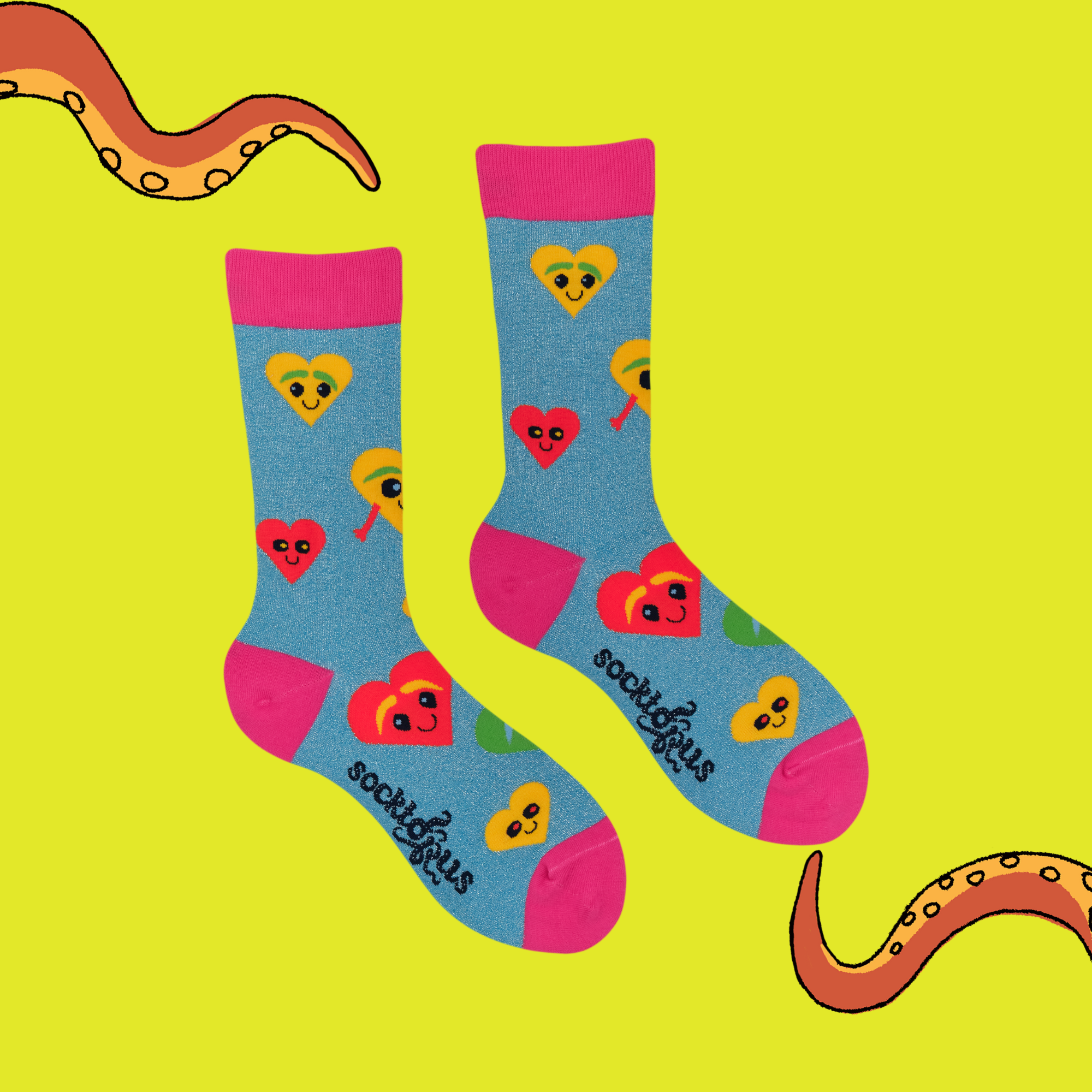 Tender - Lurex Hearts Socks