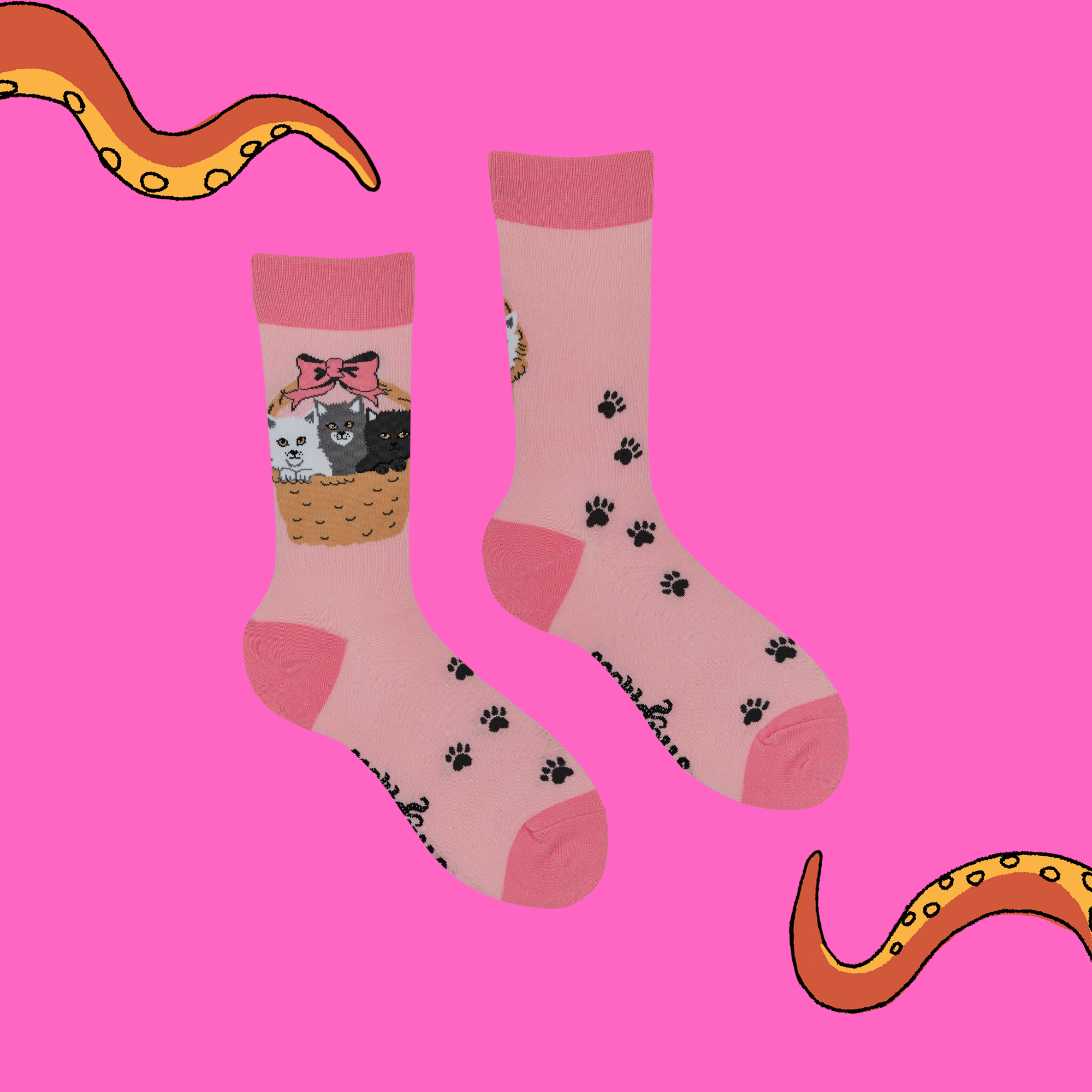 Kitten Socks - Litter Basket