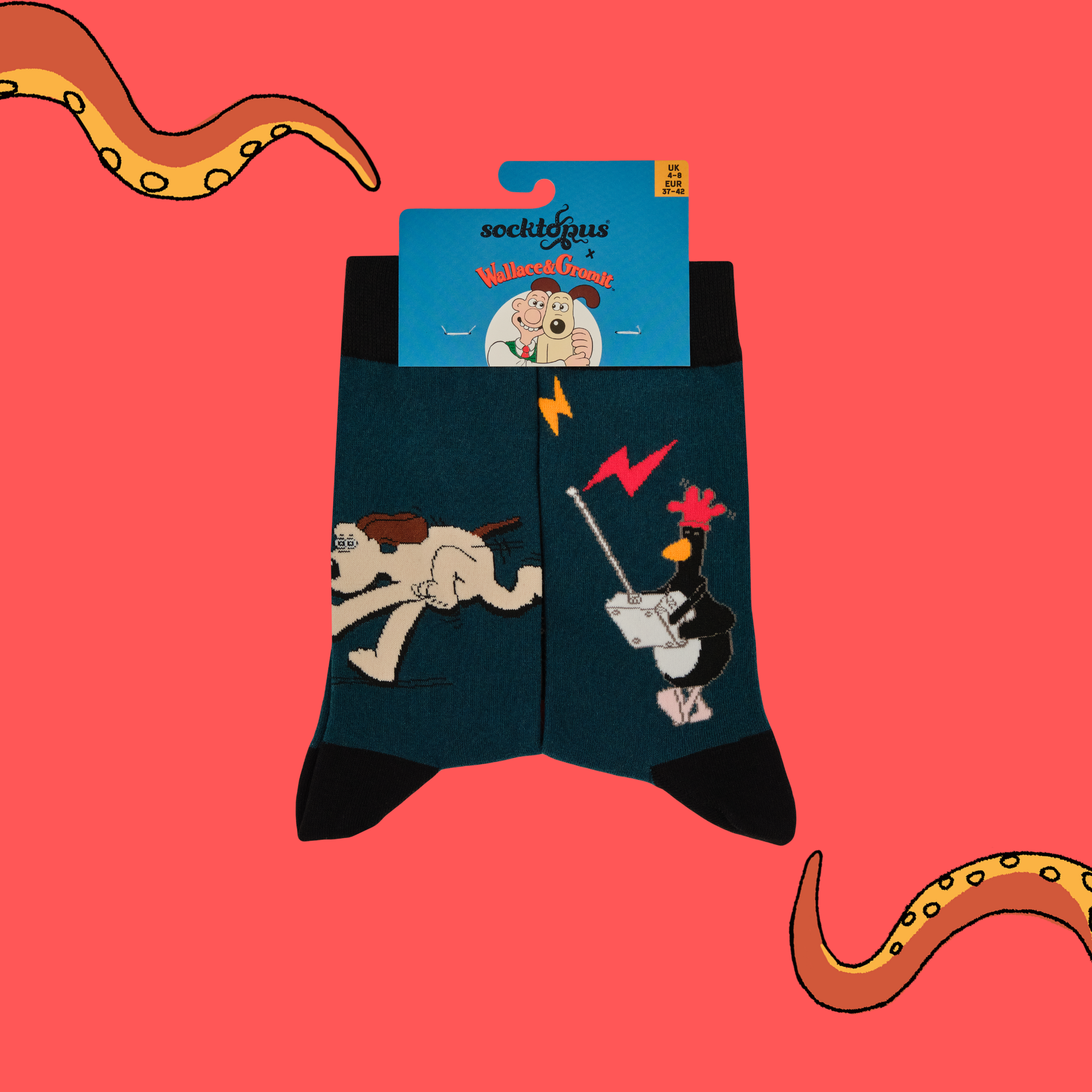 Wrong Trousers Socks - Wallace and Gromit