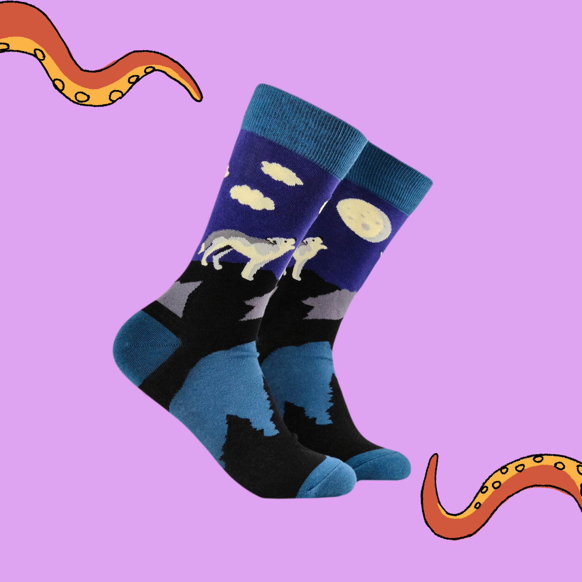 Howling at the Moon Socks