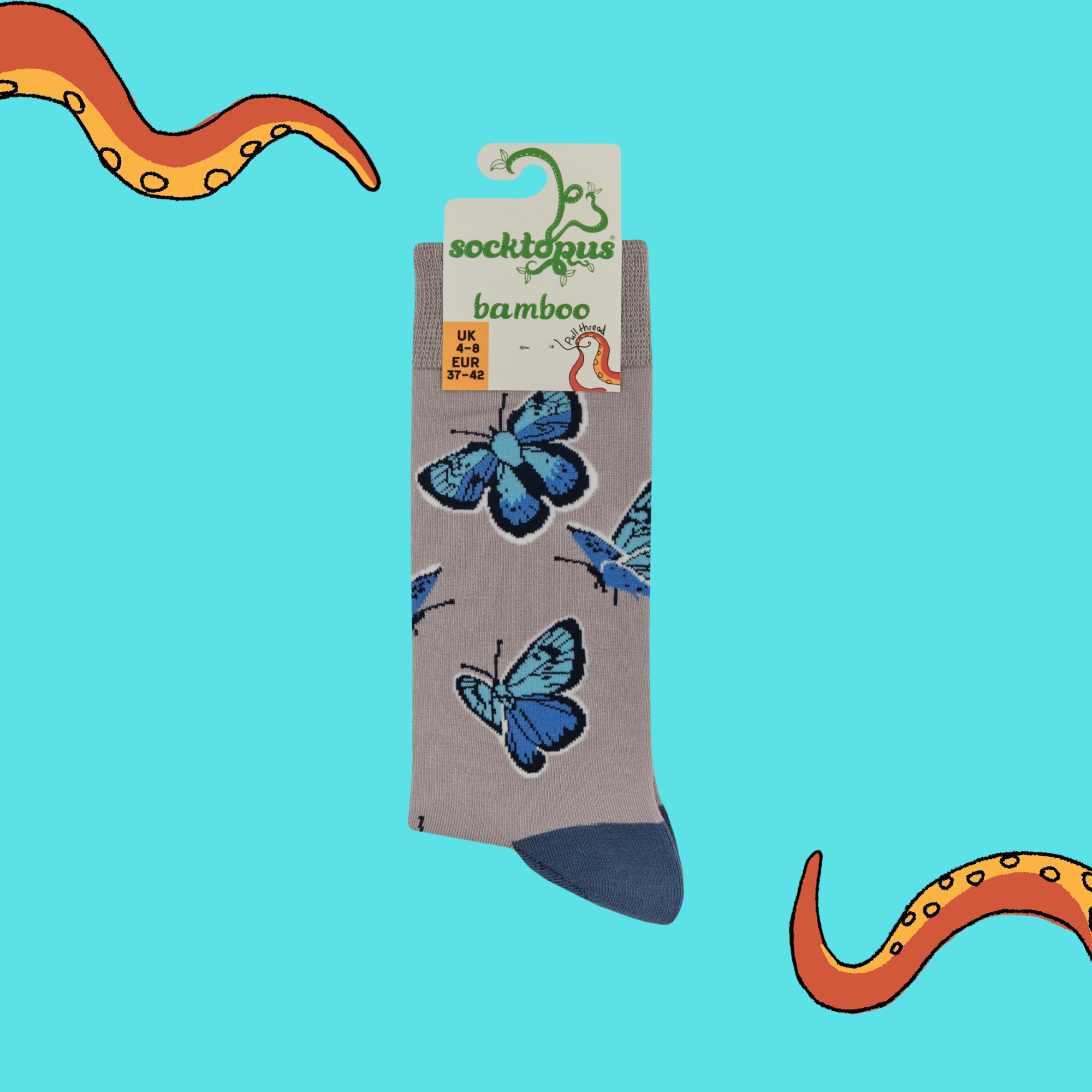 Bamboo Socks - Blutterflies