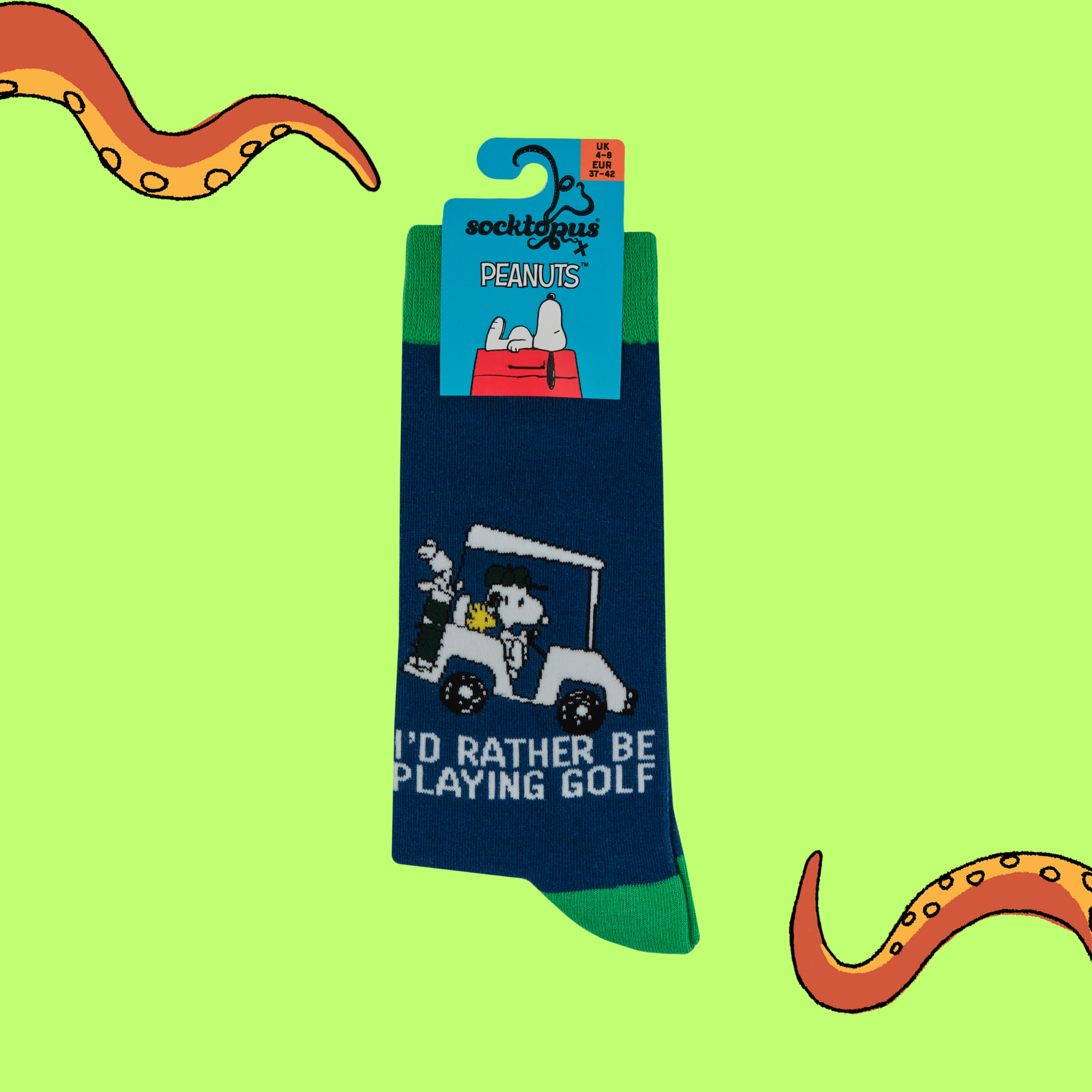 I'd Rather be Playing Golf Socks - Peanuts