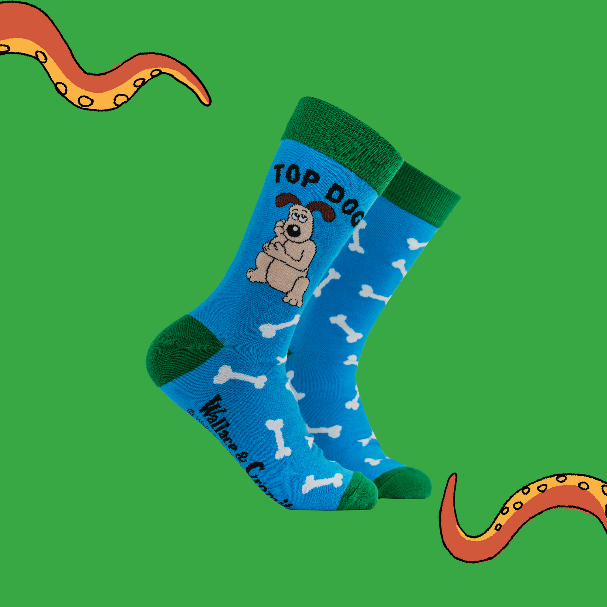 Top Dog Socks - Wallace and Gromit