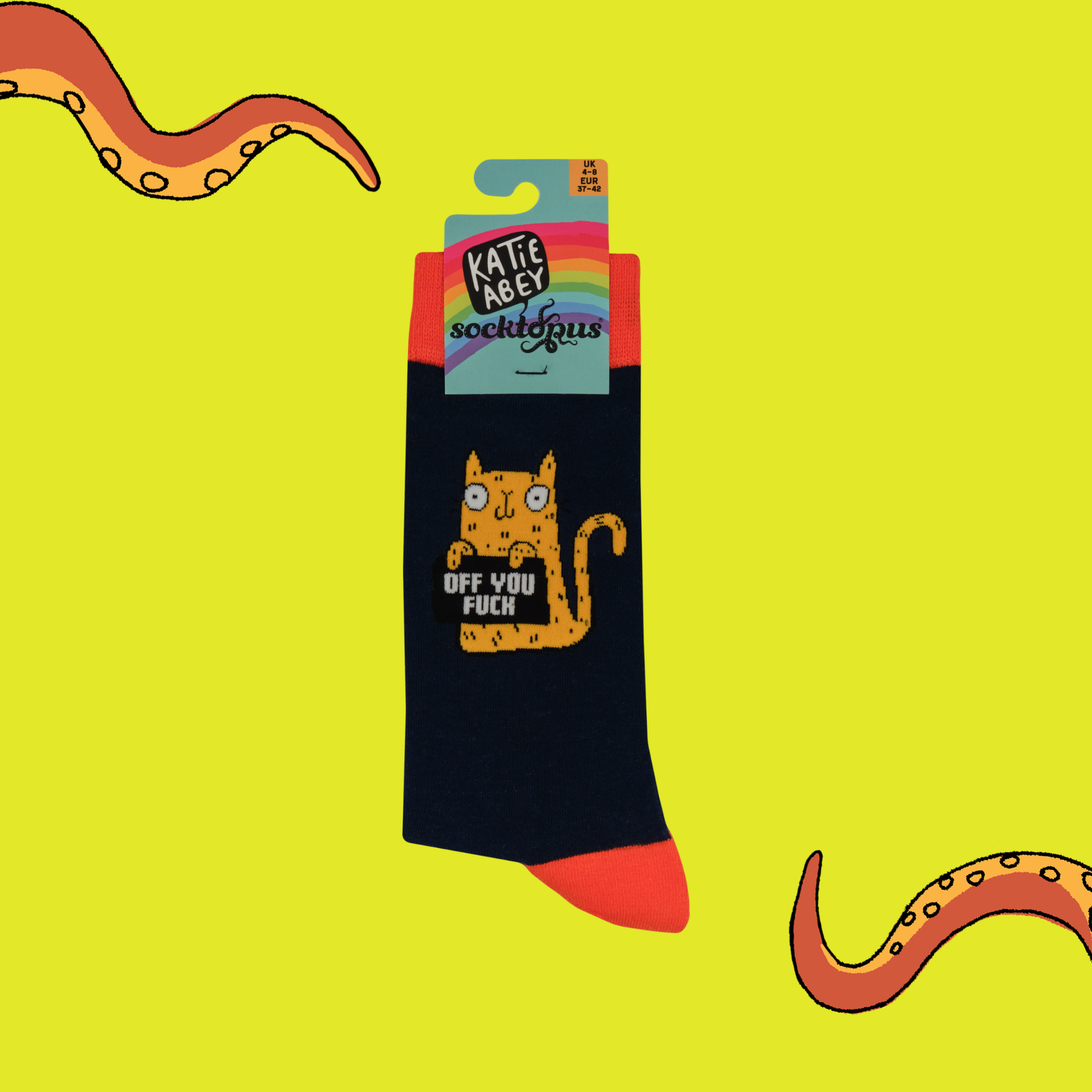 Off You Fuck Socks - Socktopus X Katie Abey