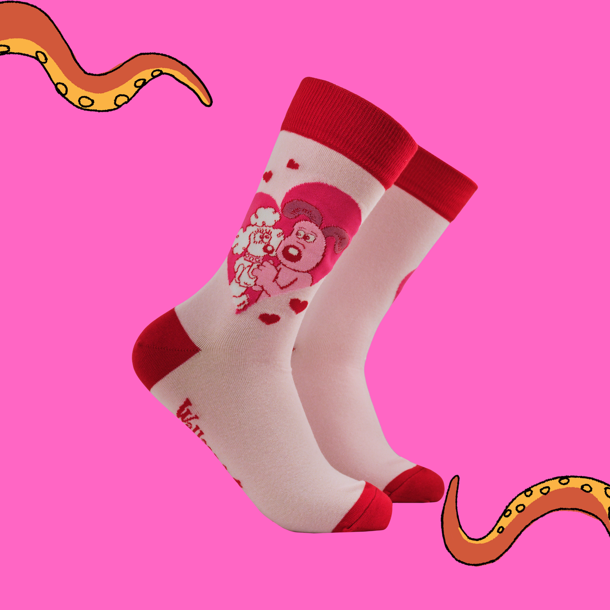 Love is in the Air Socks - Wallace and Gromit