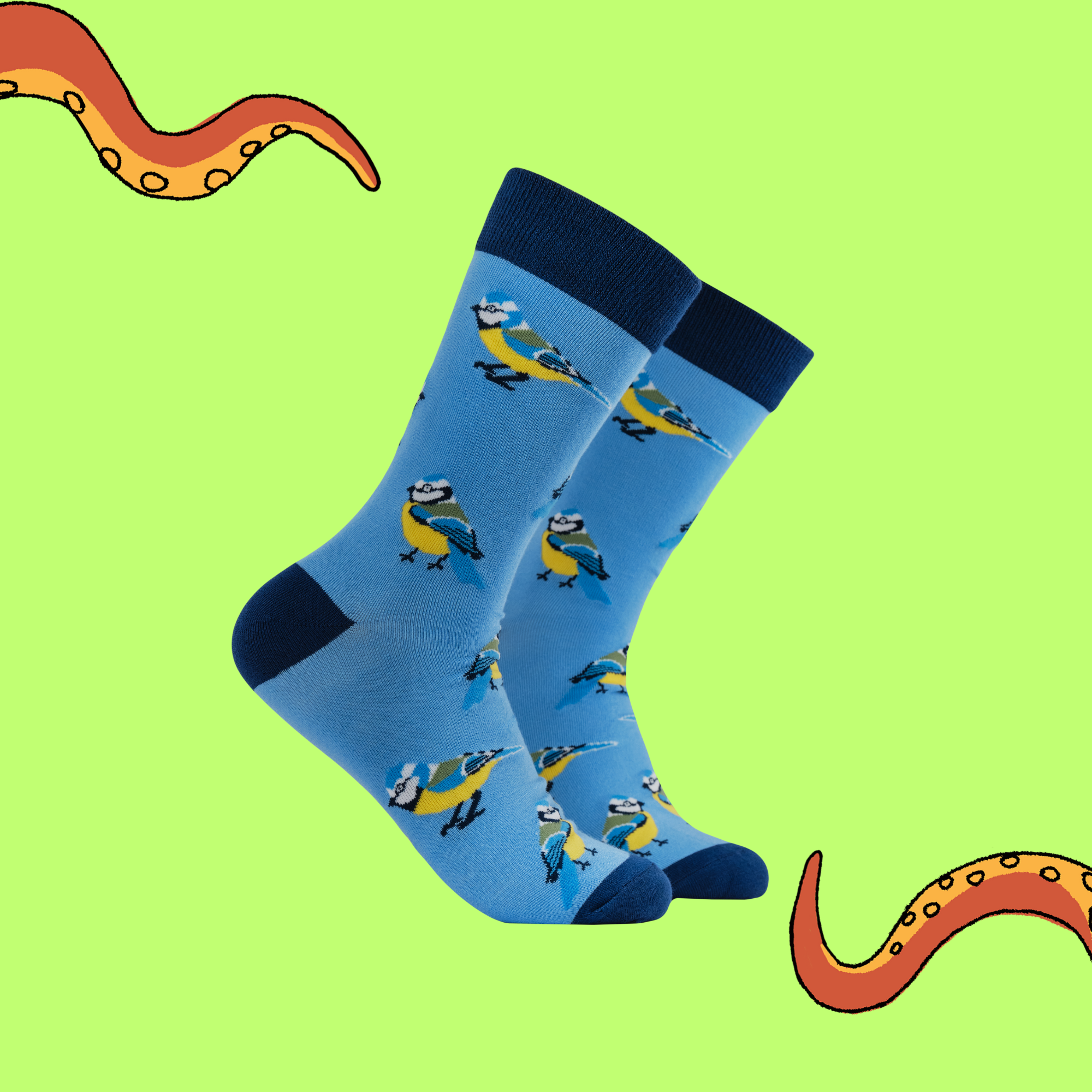 Blue Tit Bamboo Socks - Tit for Tat