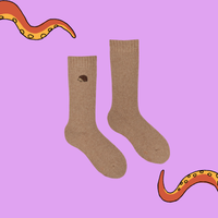 Hedgehog Embroidered Boot Socks