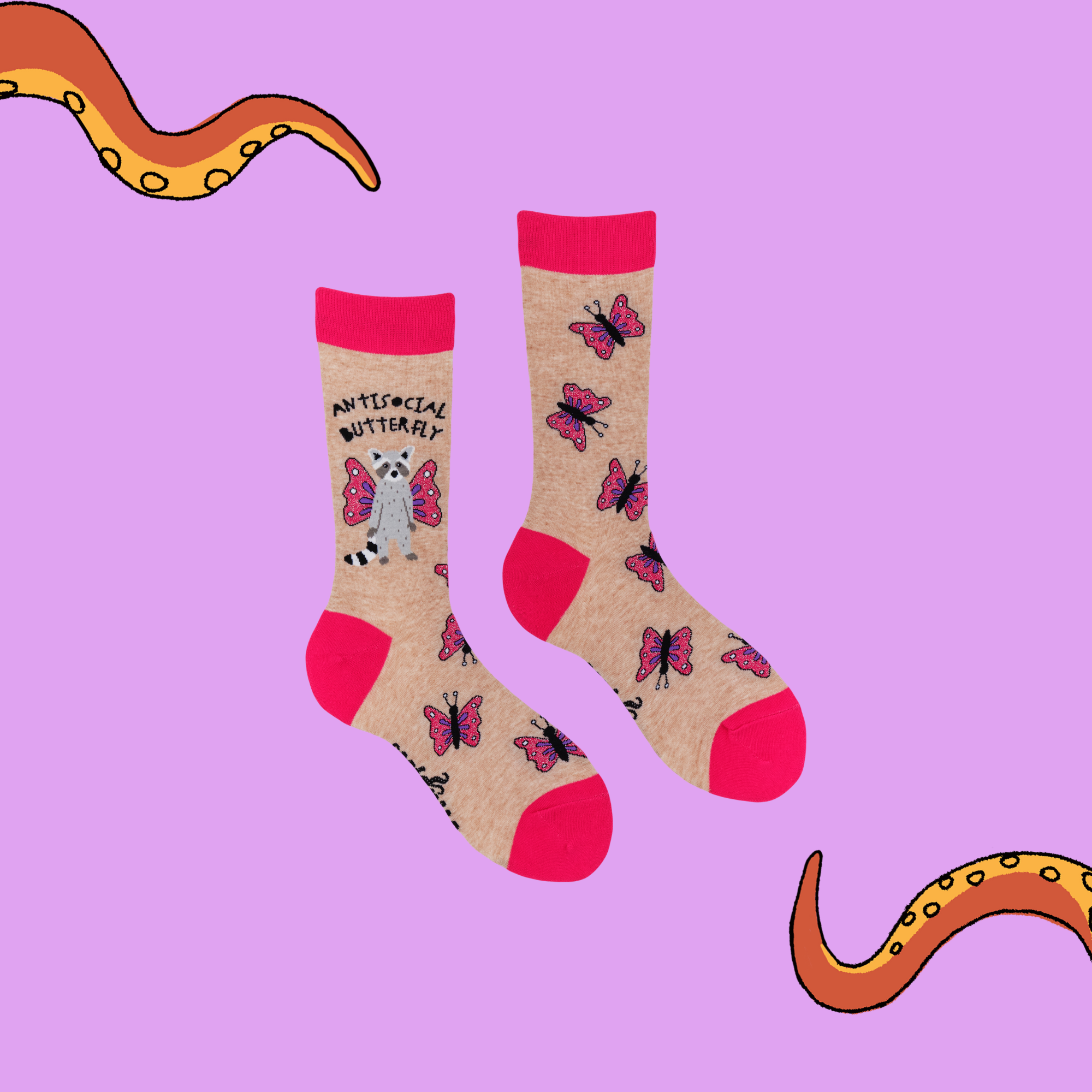 Antisocial Butterfly Socks
