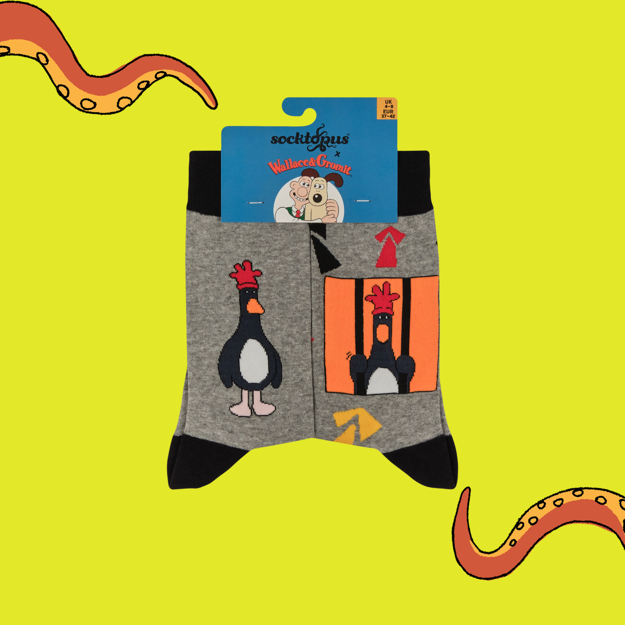 Break Out Feathers Socks - Wallace and Gromit