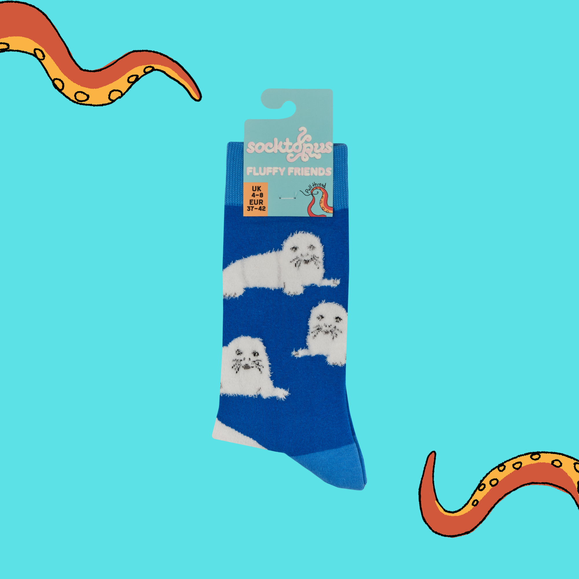 Fluffy Seal Socks - Sealiciously Fluffy