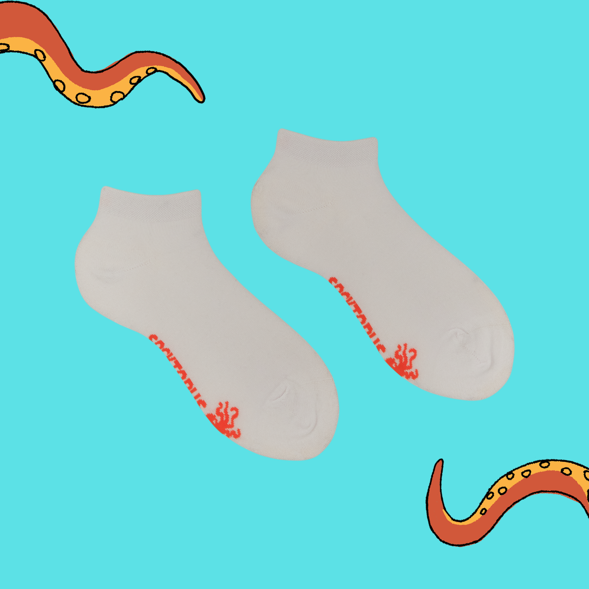 Cream Soda - Bamboo Colours Trainer Socks