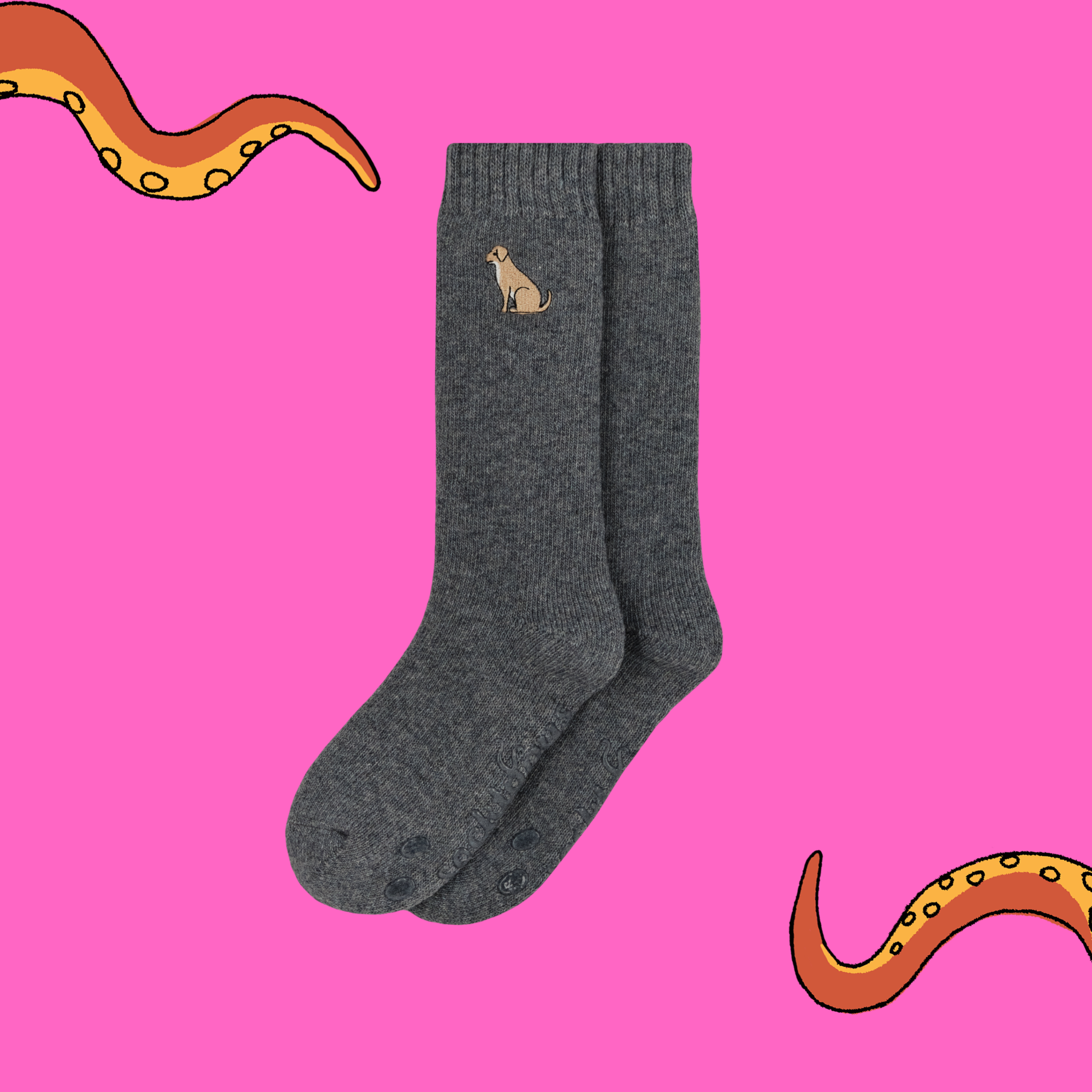 Labrador Embroidered Boot Socks