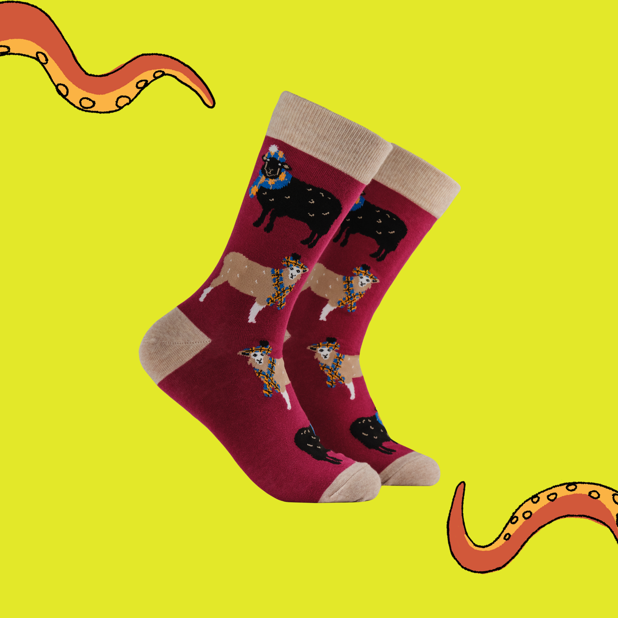 Tartan Sheep Lover Socks