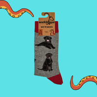 Black Labrador Dog Socks - Labradorable