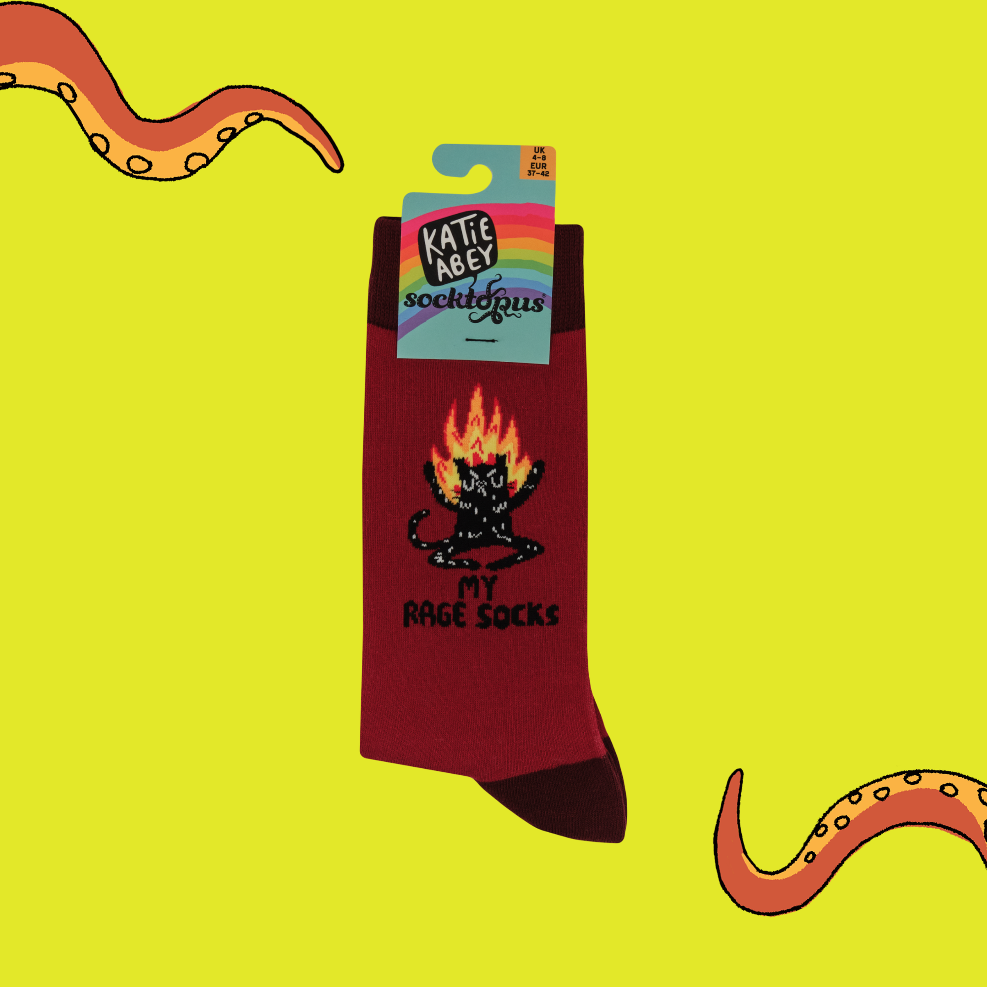 My Rage Socks - Socktopus X Katie Abey
