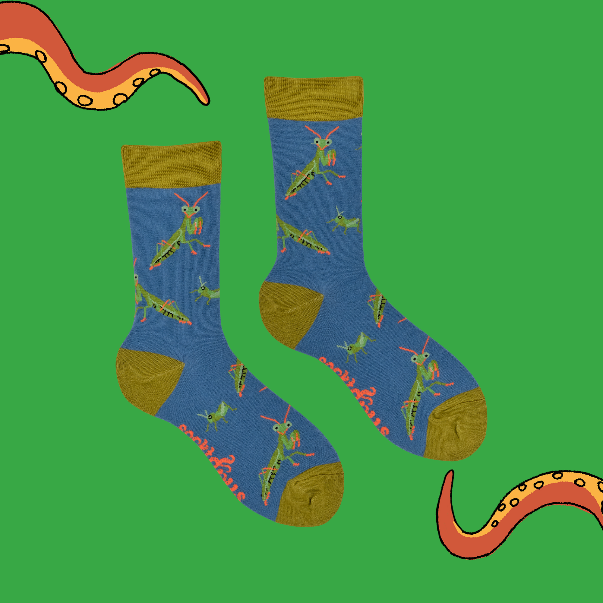 Praying Mantis Socks - I've Been Praying For These