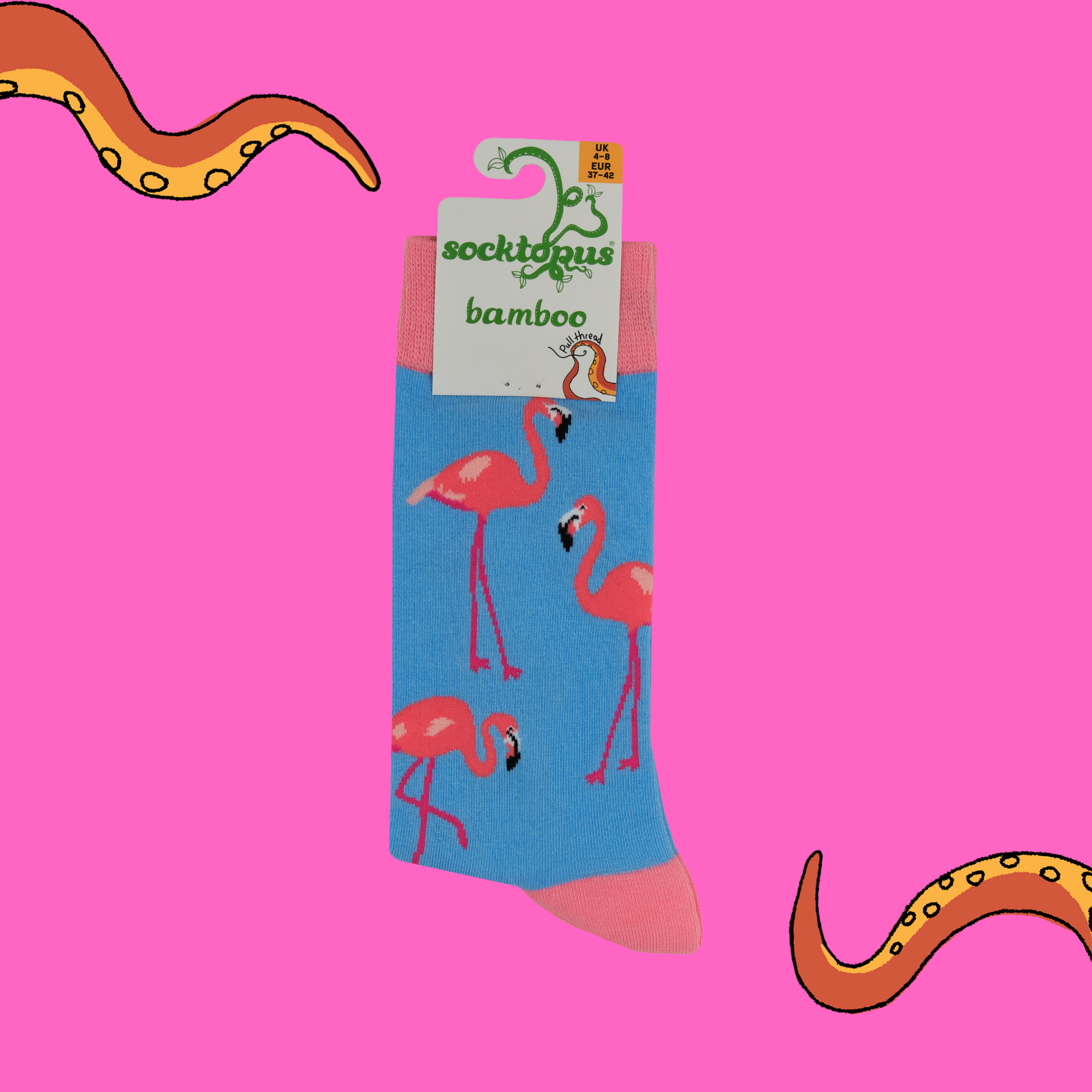 Flamingo Bamboo Socks - Flamintoes