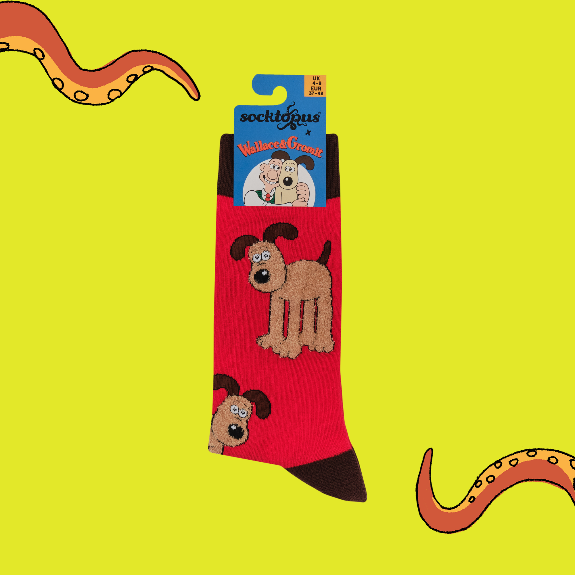 Fluffy Gromit Socks - Wallace and Gromit