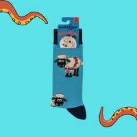 Fluffy Shaun the Sheep Socks - Wallace and Gromit