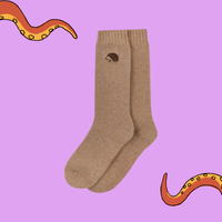Hedgehog Embroidered Boot Socks