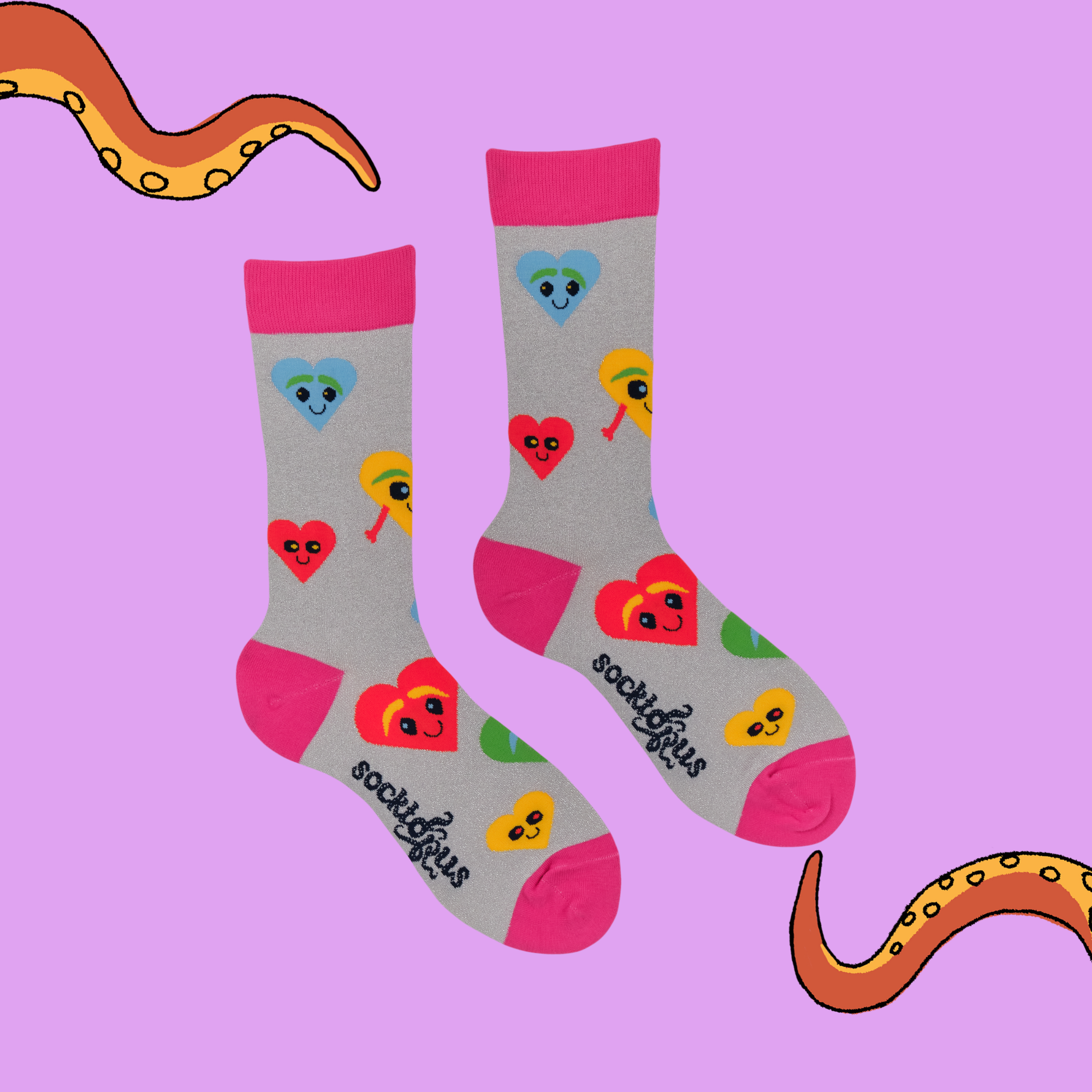 Tender - Lurex Hearts Socks