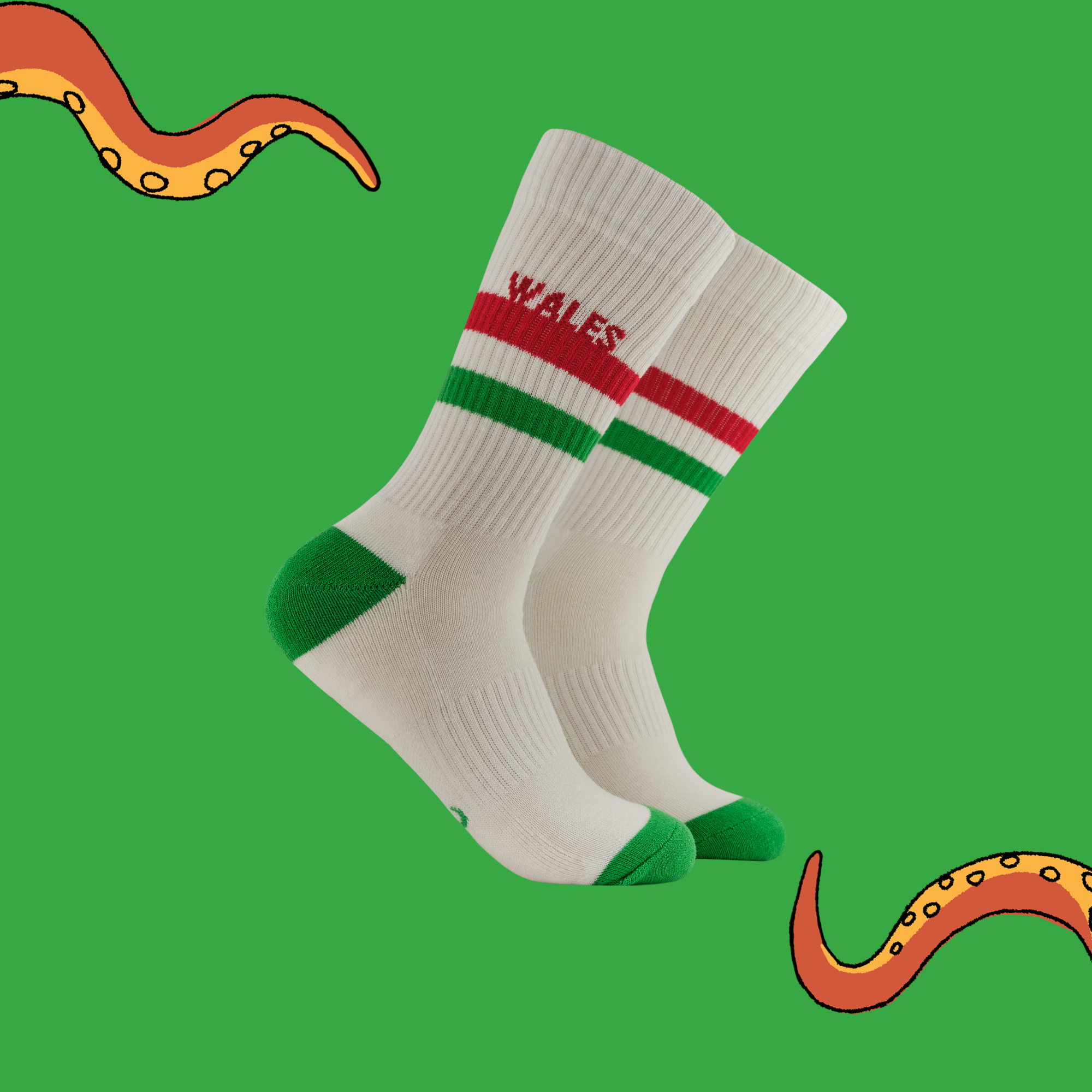 Wales Retro Sports Athletic Socks