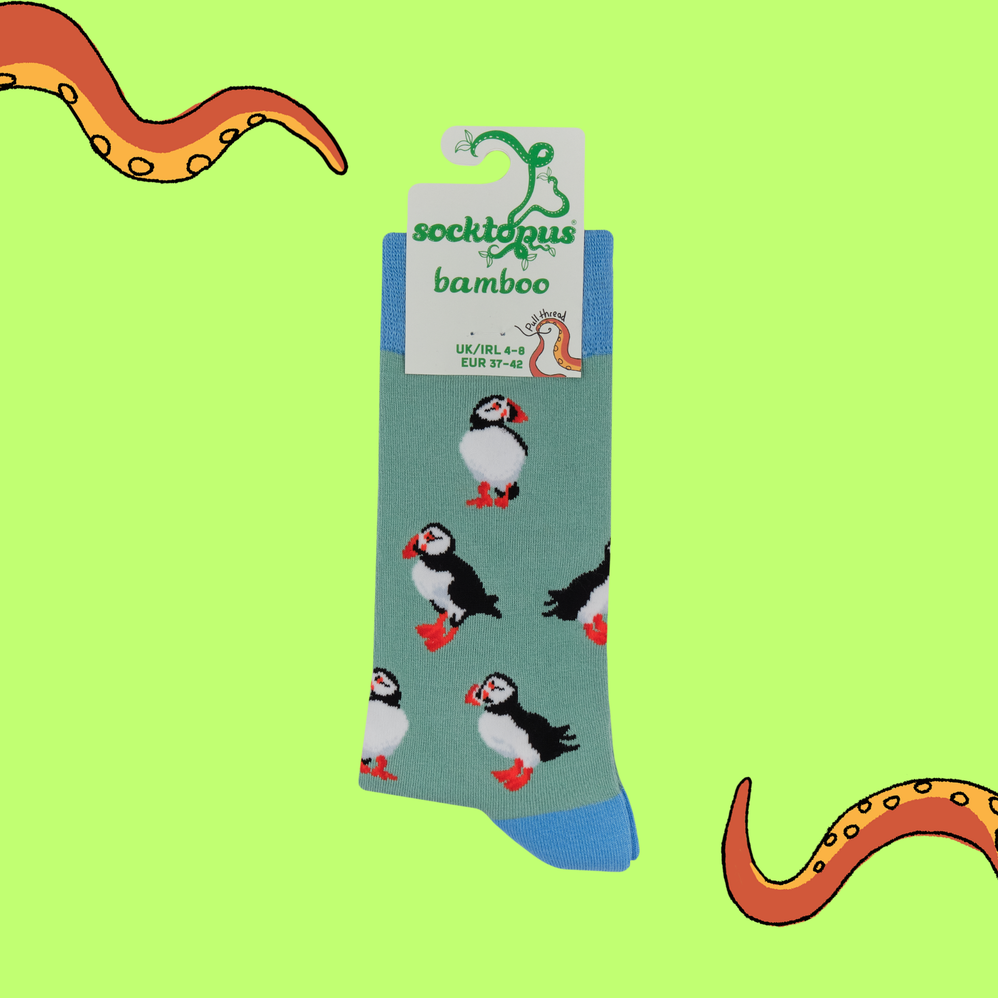 Puffin Bamboo Socks - Huffin' and Puffin'