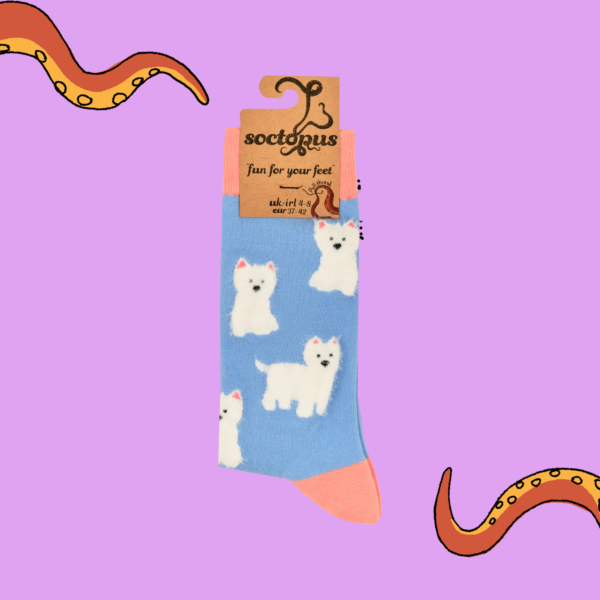 Fluffy Westies Socks