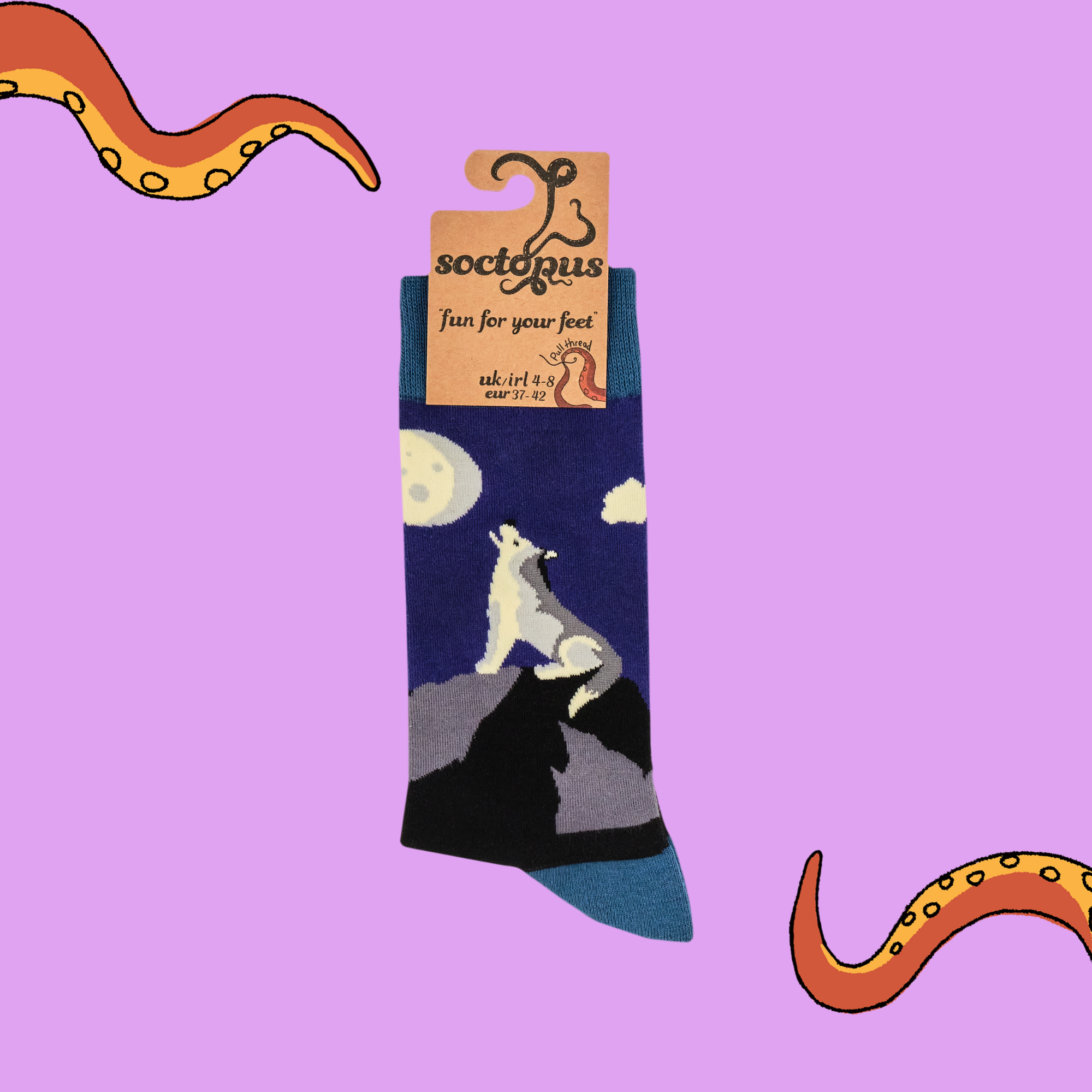 Howling at the Moon Socks