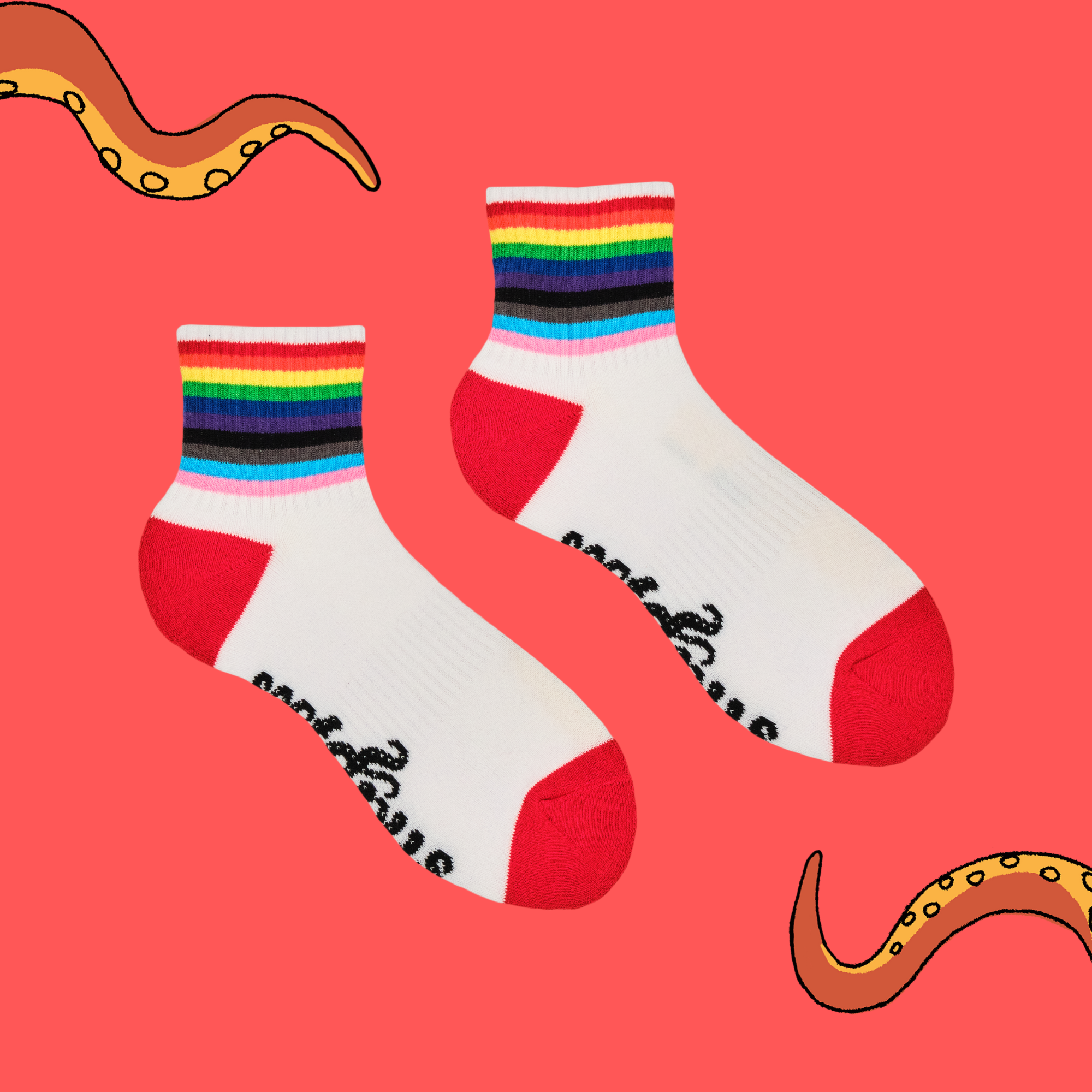Pride Quarter Athletic Socks