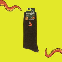 Fox Embroidered Boot Socks