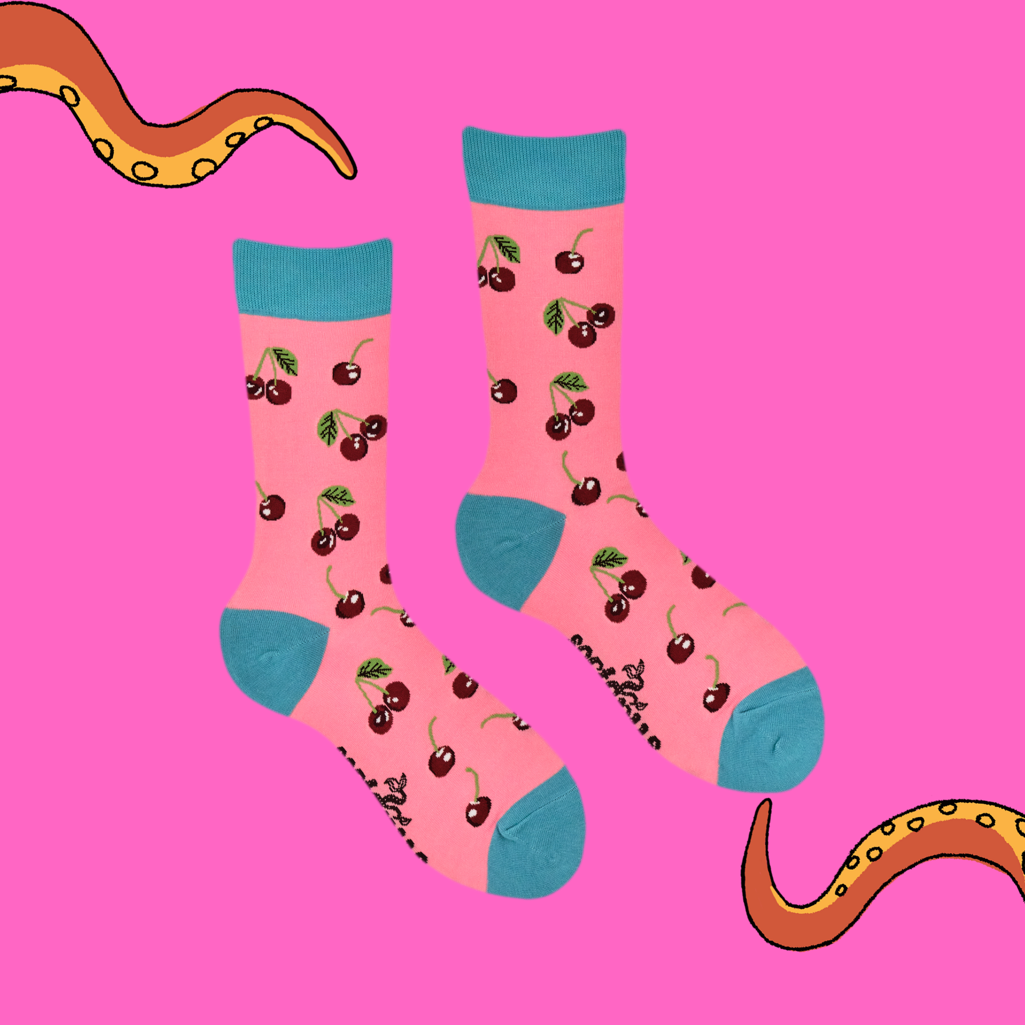 Cherries Bamboo Socks