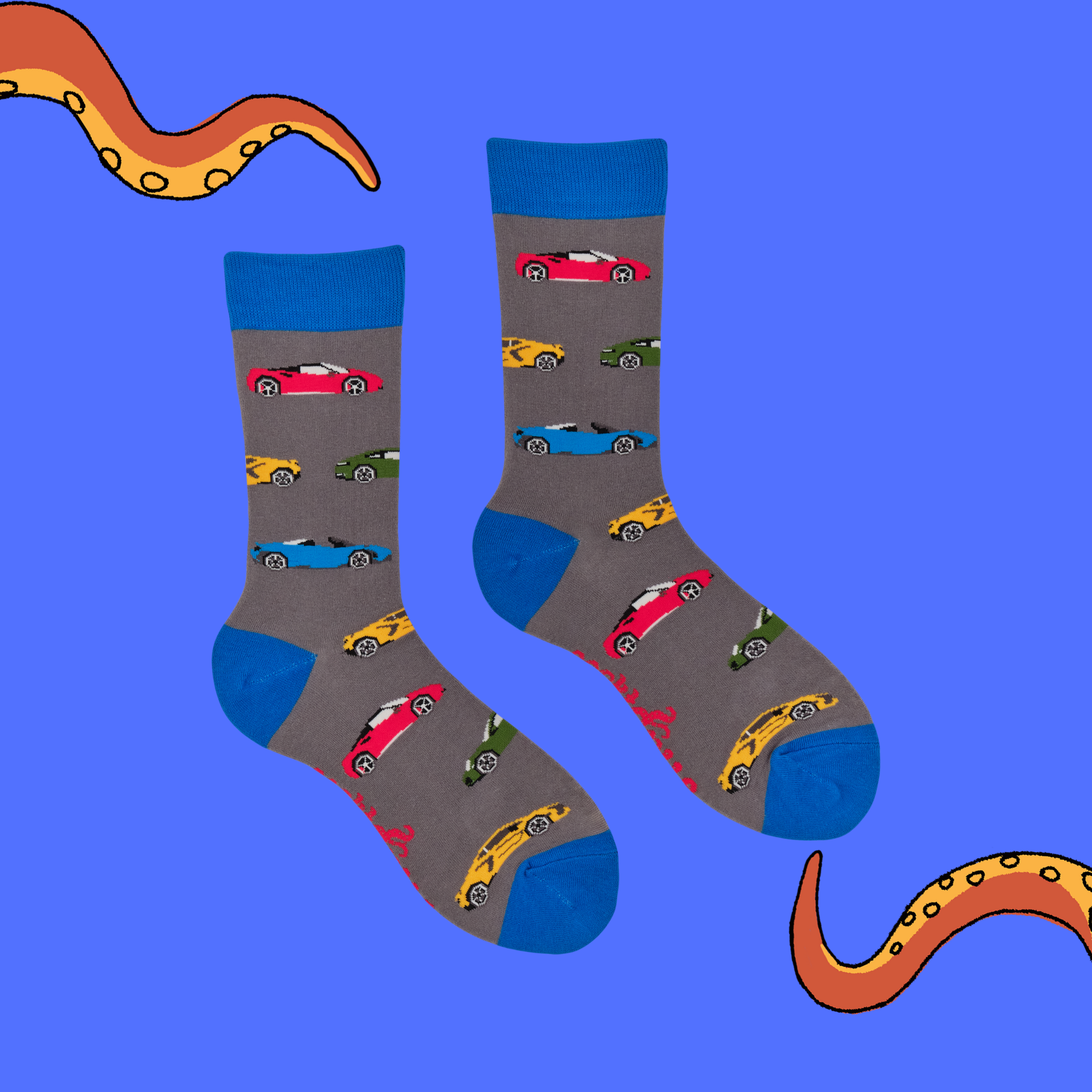 Race Car Socks - Toe Fast, Toe Furious