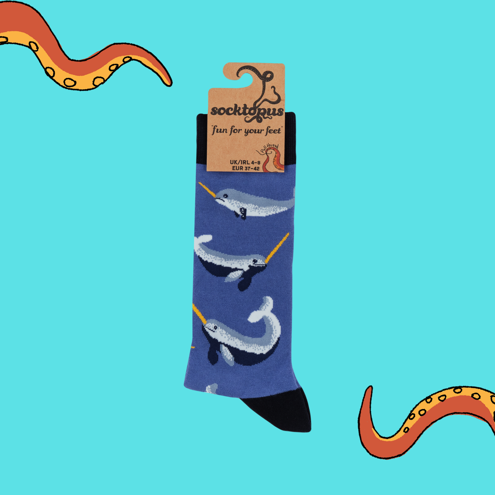 Narwhal Socks - Sea Unicorn