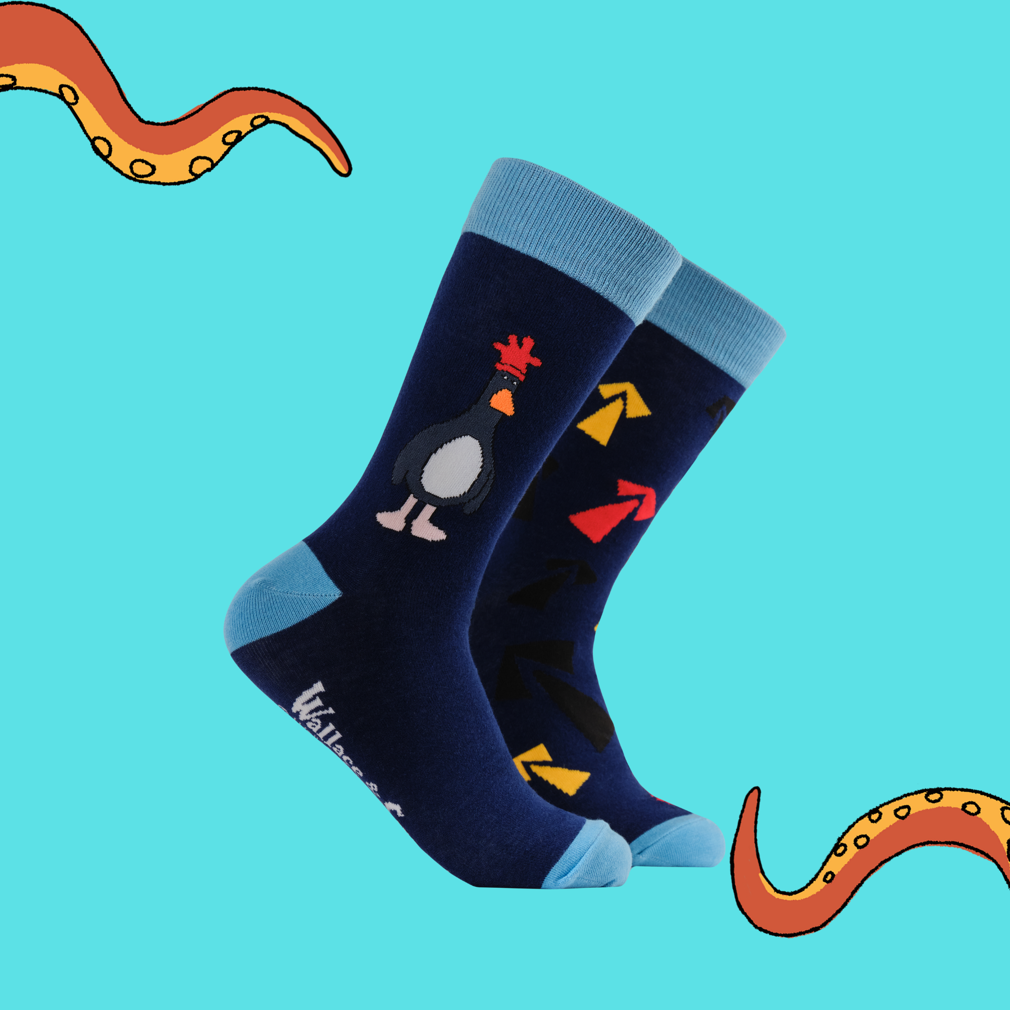 Break Out Feathers Socks - Wallace and Gromit