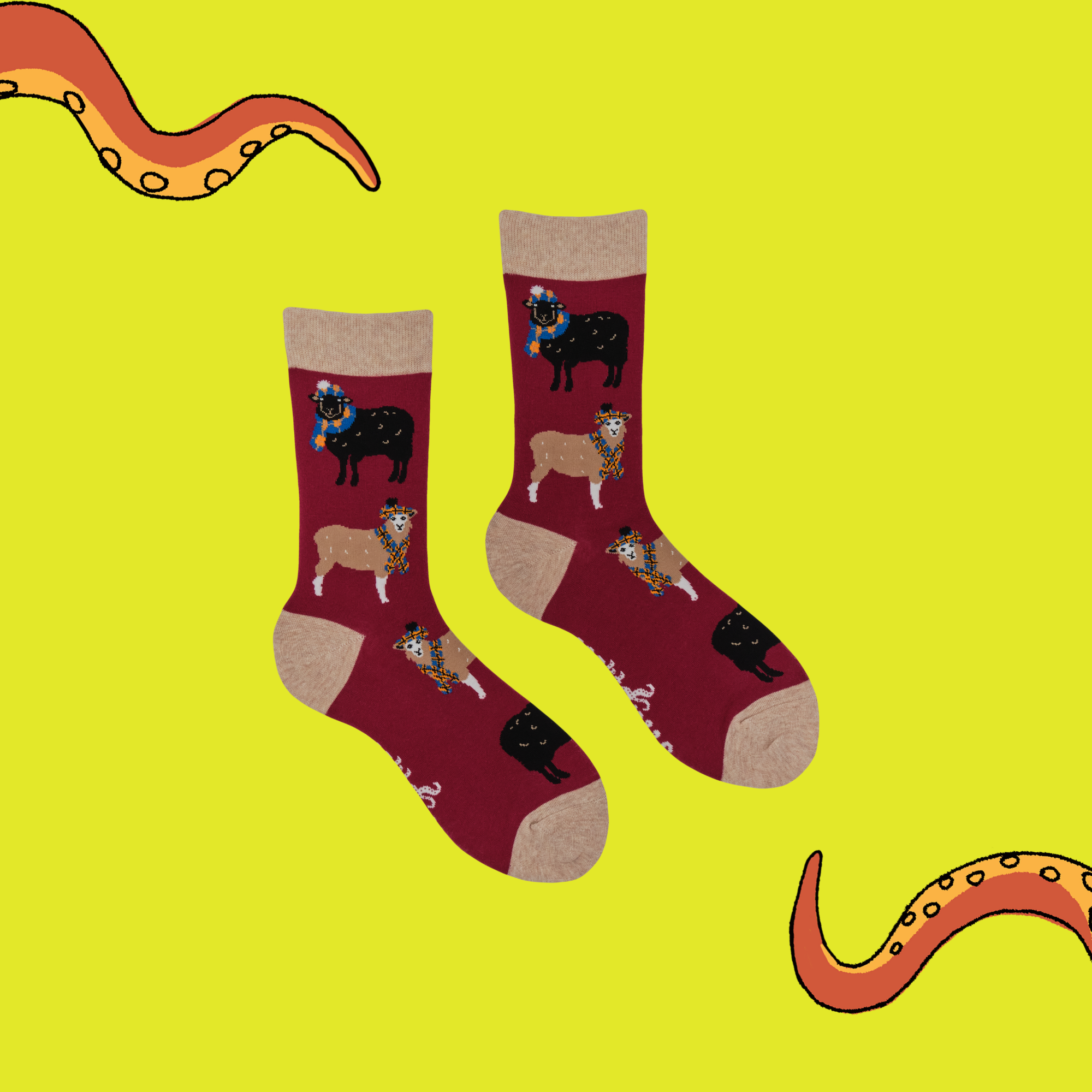 Tartan Sheep Lover Socks