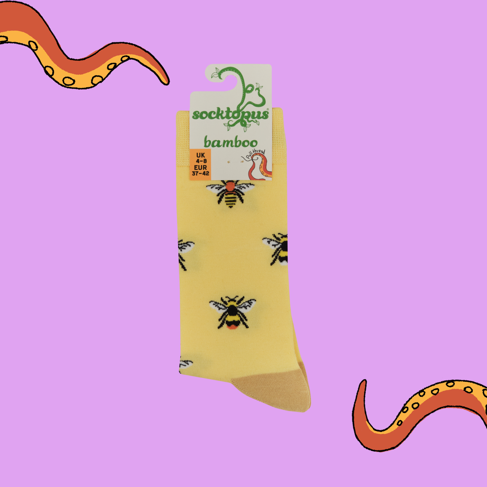 Bamboo Socks - Bee Happy
