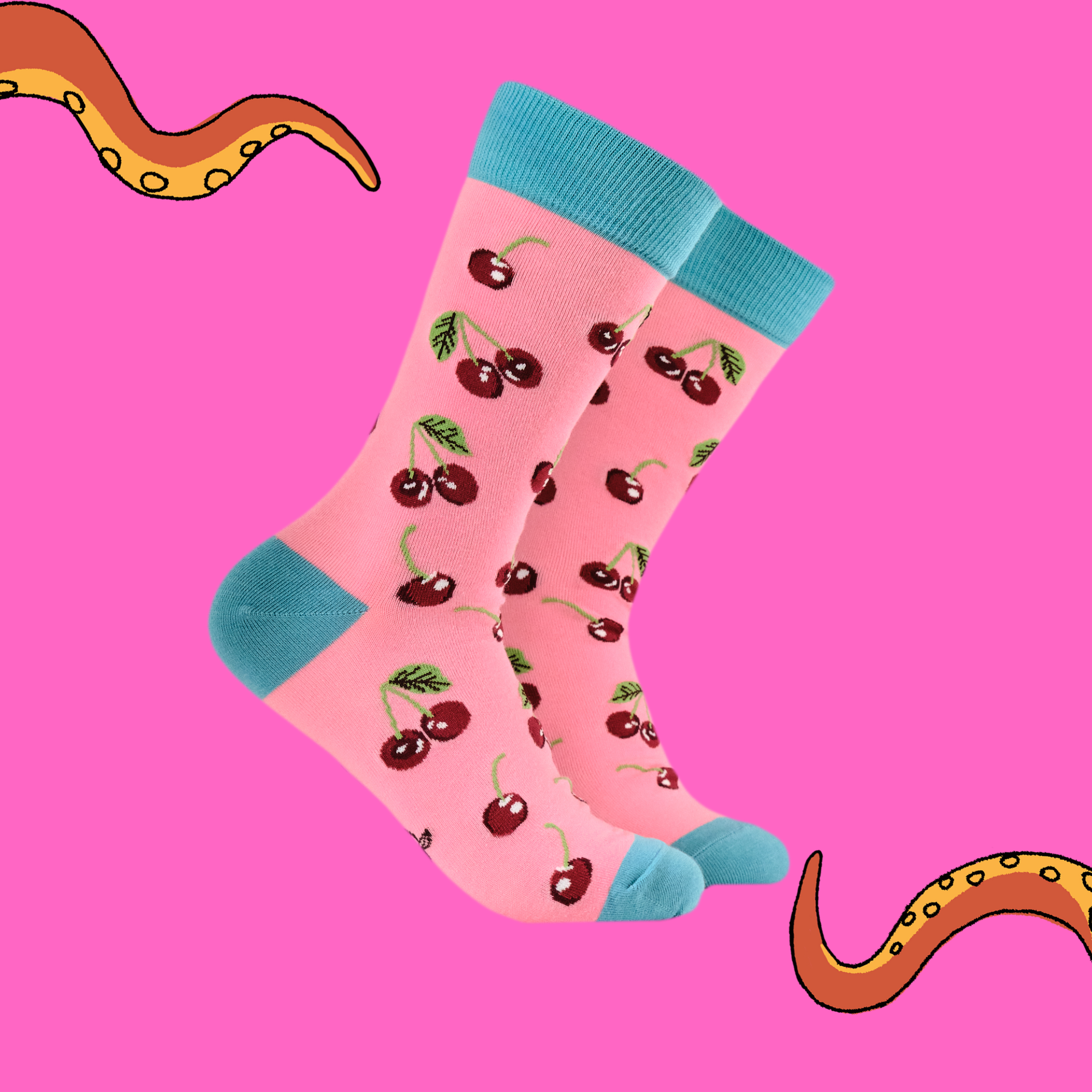 Cherries Bamboo Socks