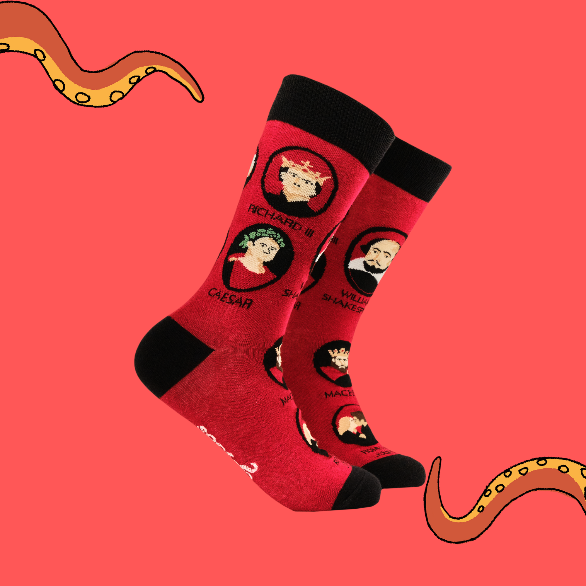 Shakespeare and His Characters Socks - RSC