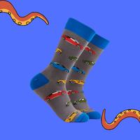 Race Car Socks - Toe Fast, Toe Furious