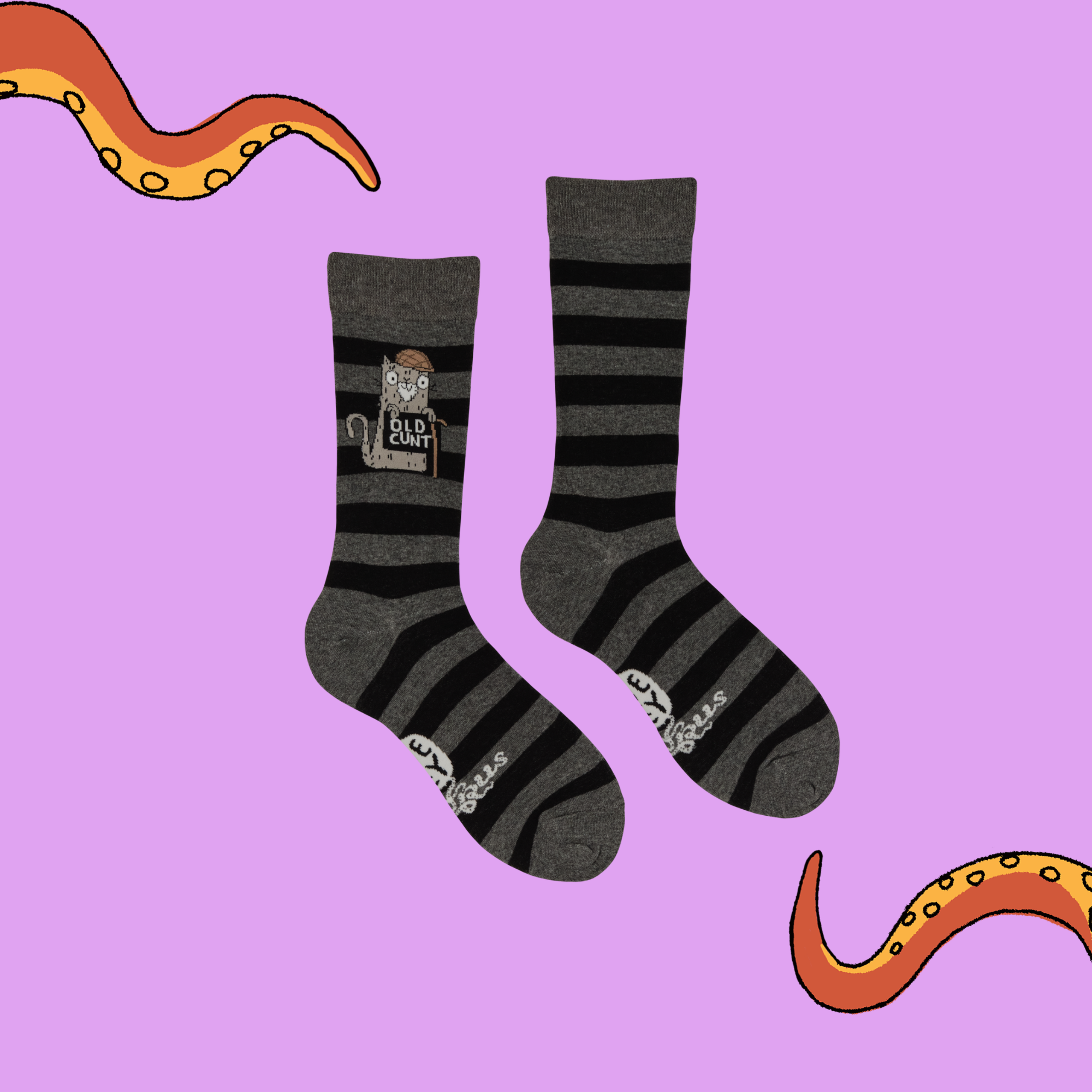 Old Cunt Socks - Socktopus X Katie Abey