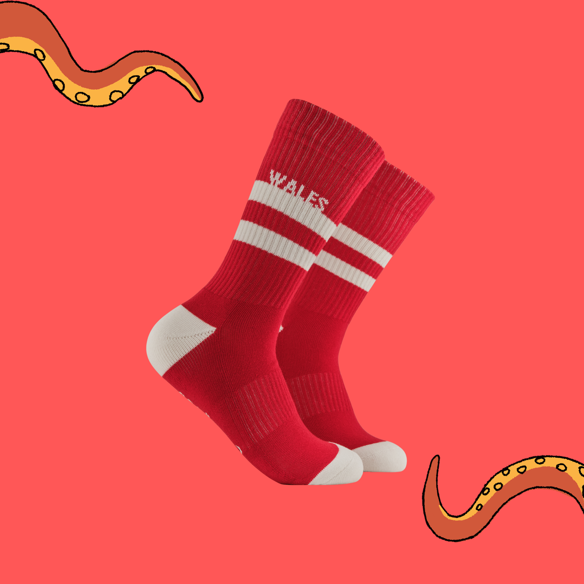 Wales Retro Sports Athletic Socks
