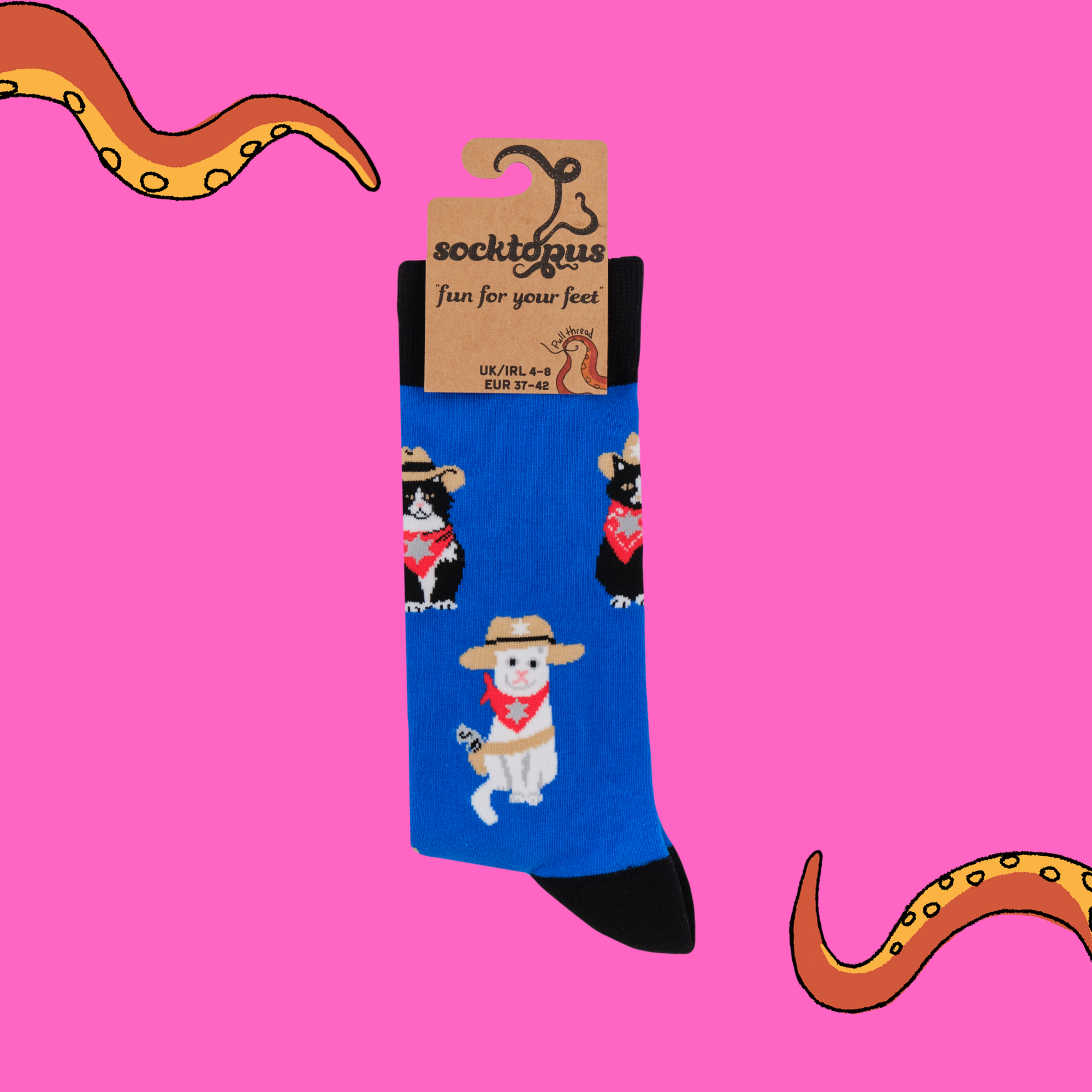 Cat Sheriff Socks - Meowdy Partner