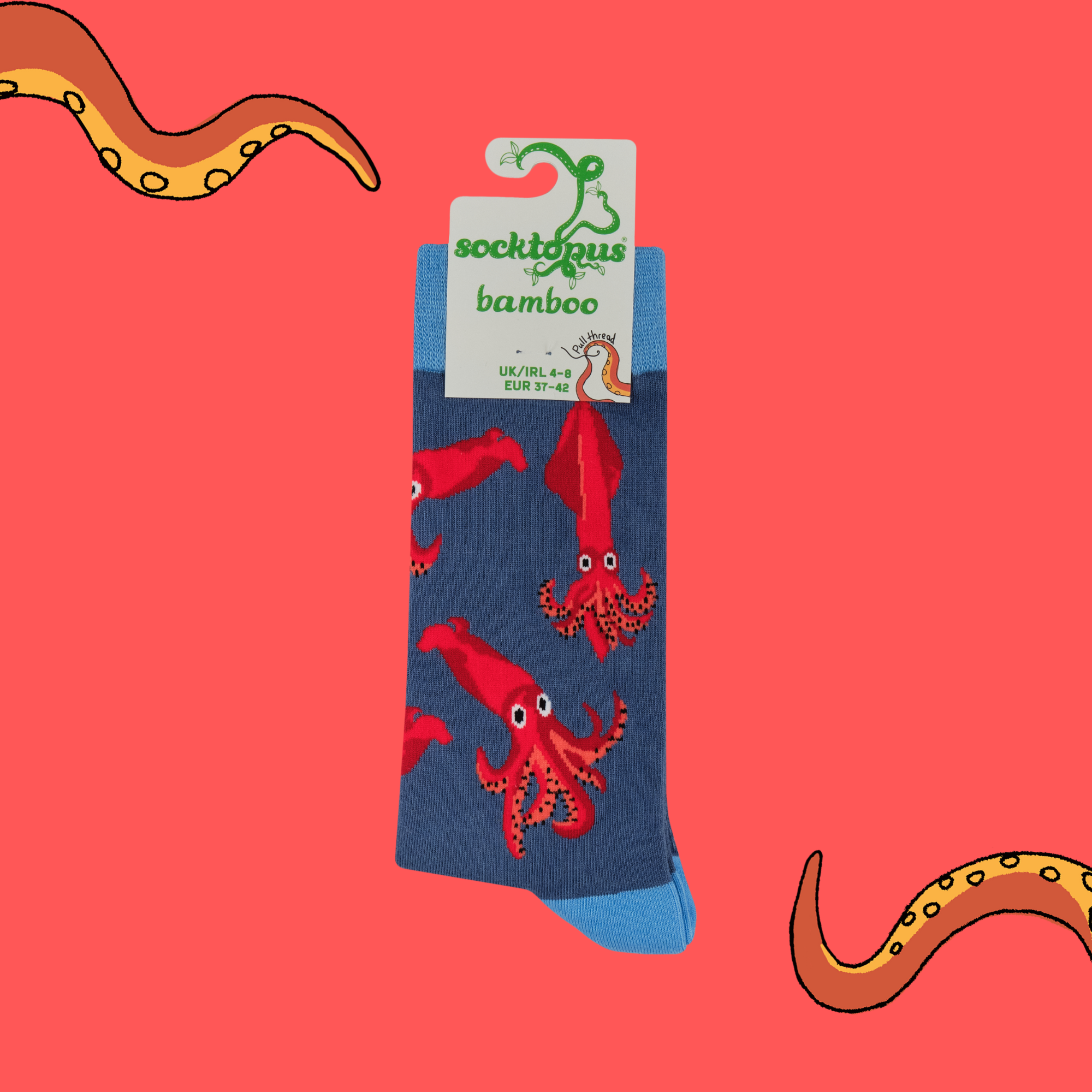 Squid Bamboo Socks - I'm Just Squidding