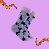 Black Cats Bamboo Socks
