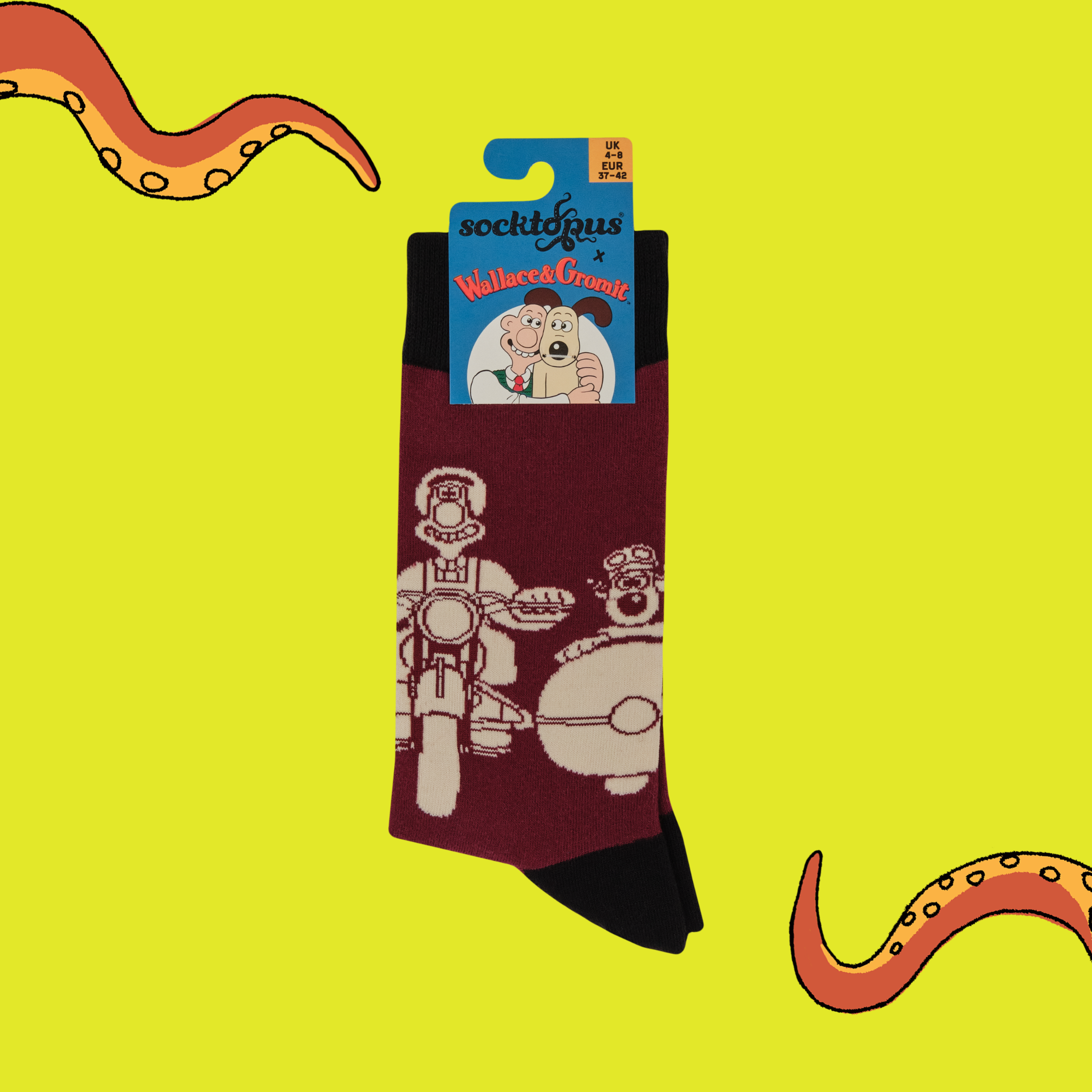 Motorbike Socks - Wallace and Gromit